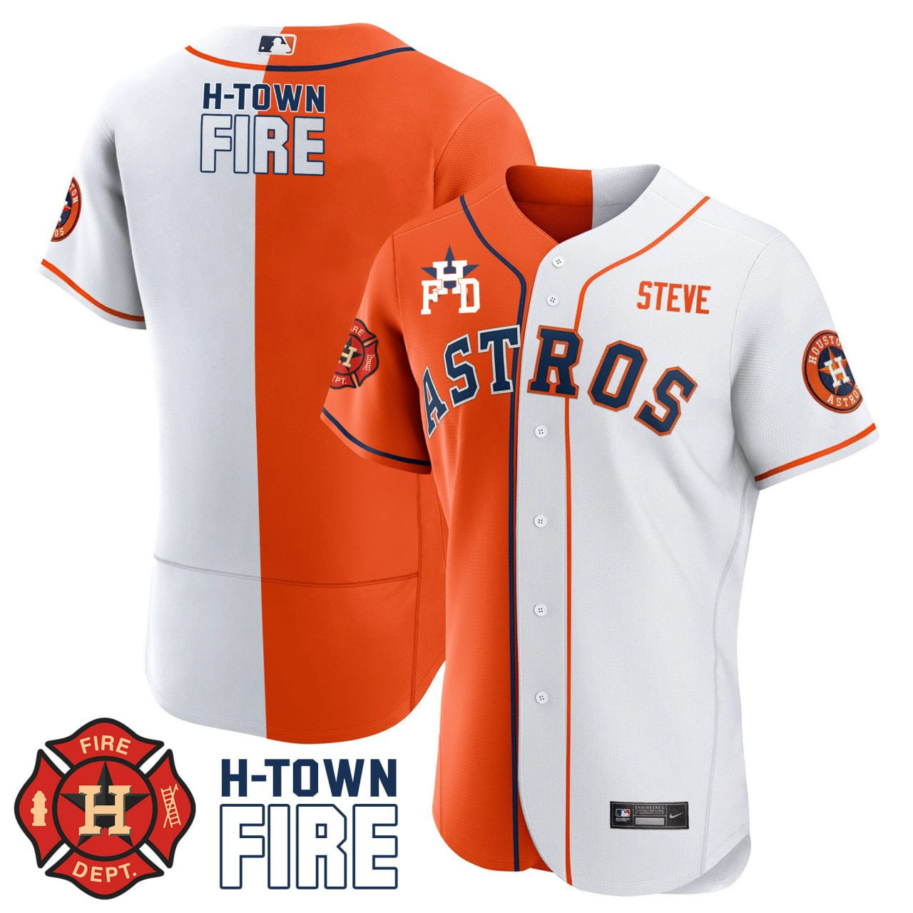 Steve Sherber Houston Split Jersey