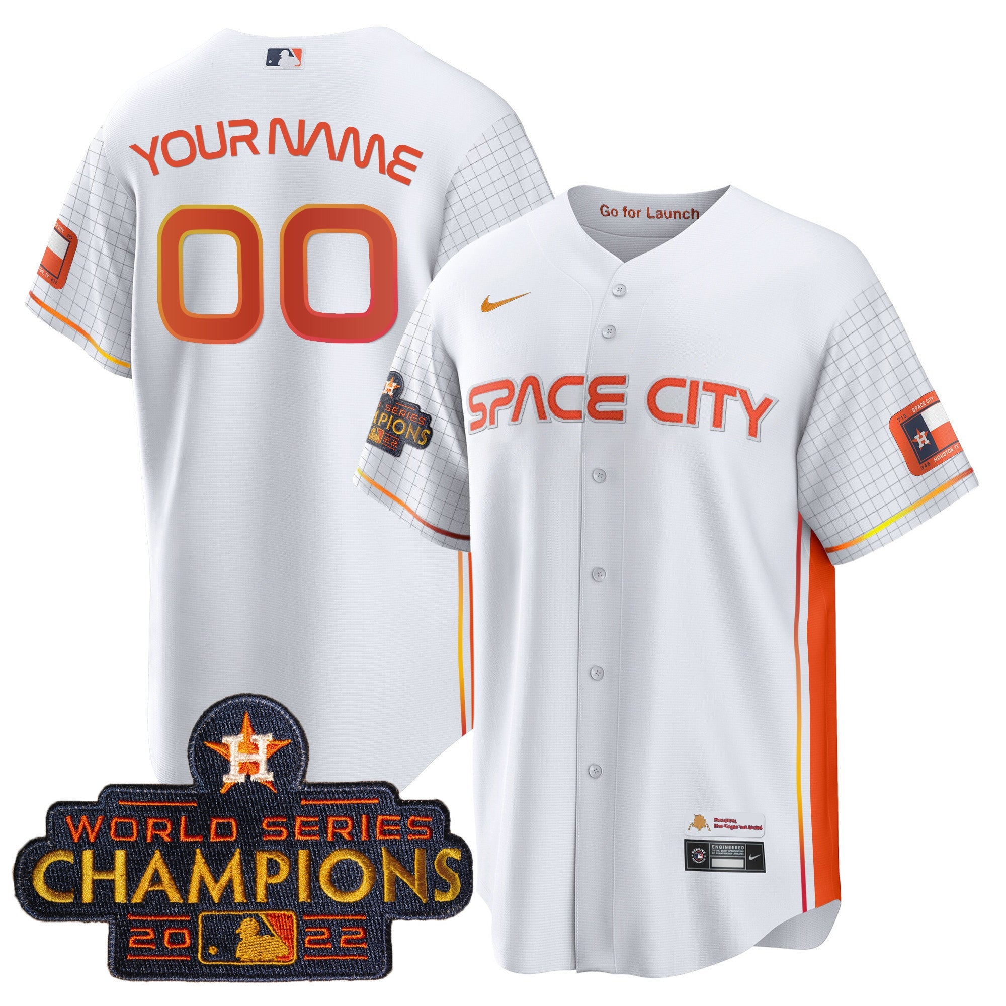 2023 Space City Champions Cool Special Custom Jersey