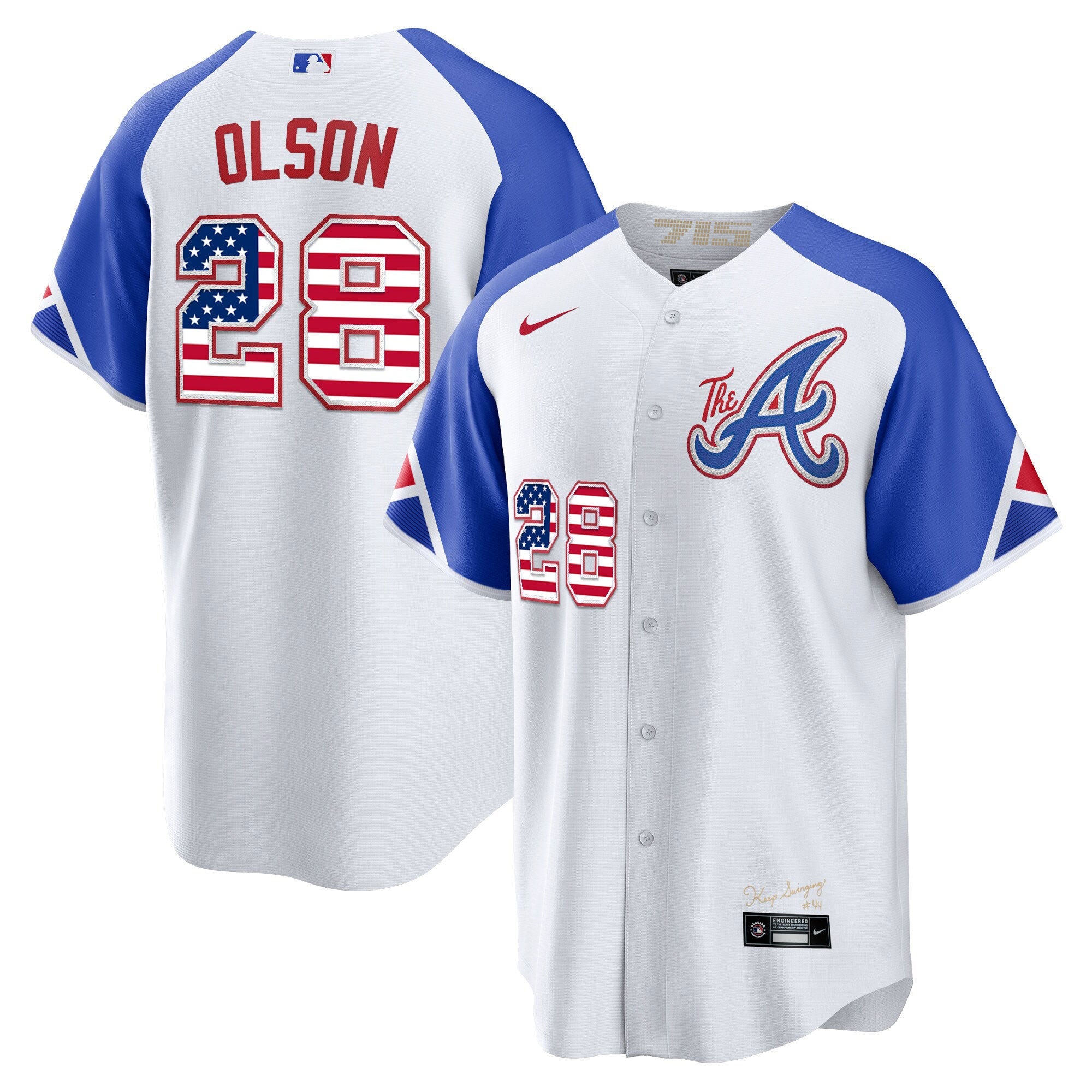 Men’s Atlanta The A Gold Flag Cool Base Jersey