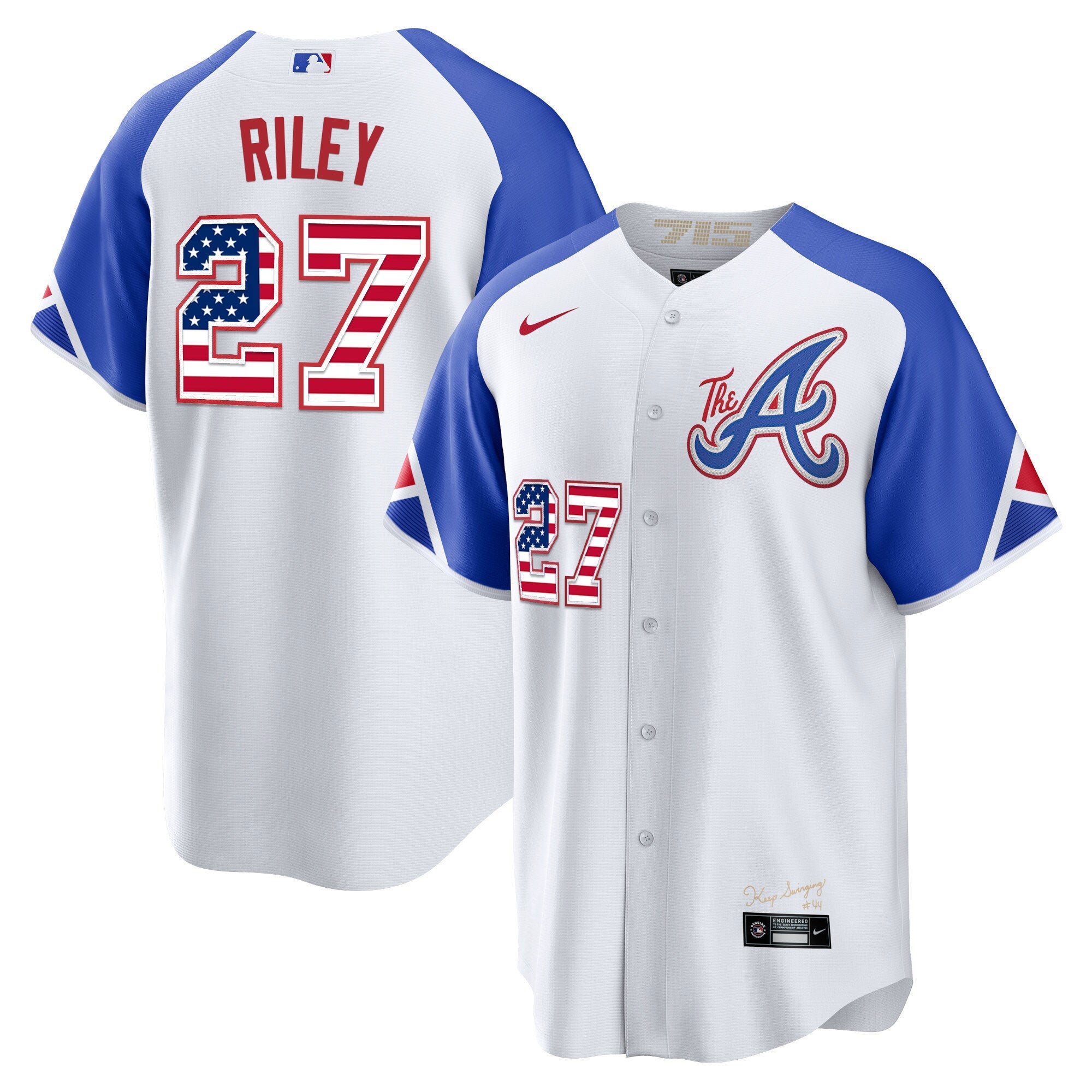 Men’s Atlanta The A Gold Flag Cool Base Jersey