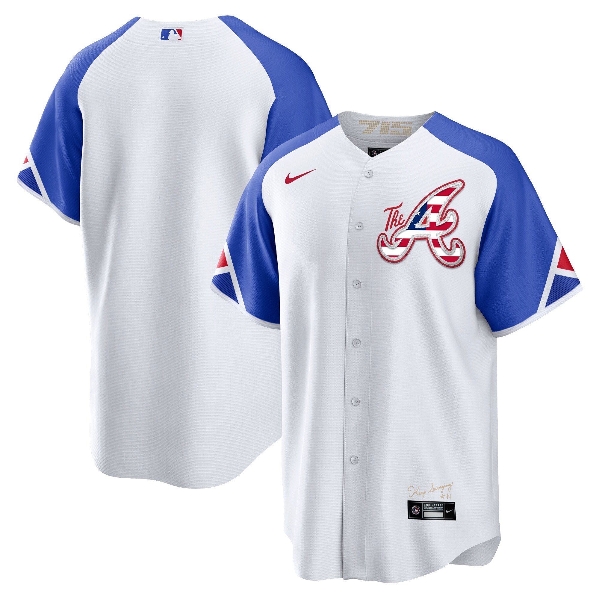 Men’s Atlanta The A Gold Flag Cool Base Jersey