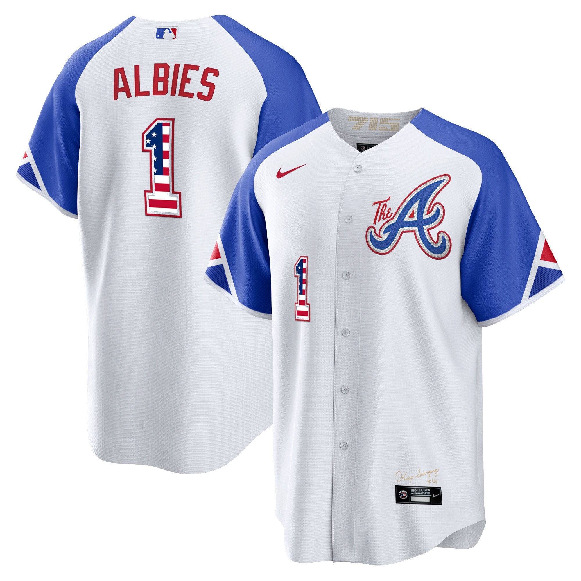 Men’s Atlanta The A Gold Flag Cool Base Jersey