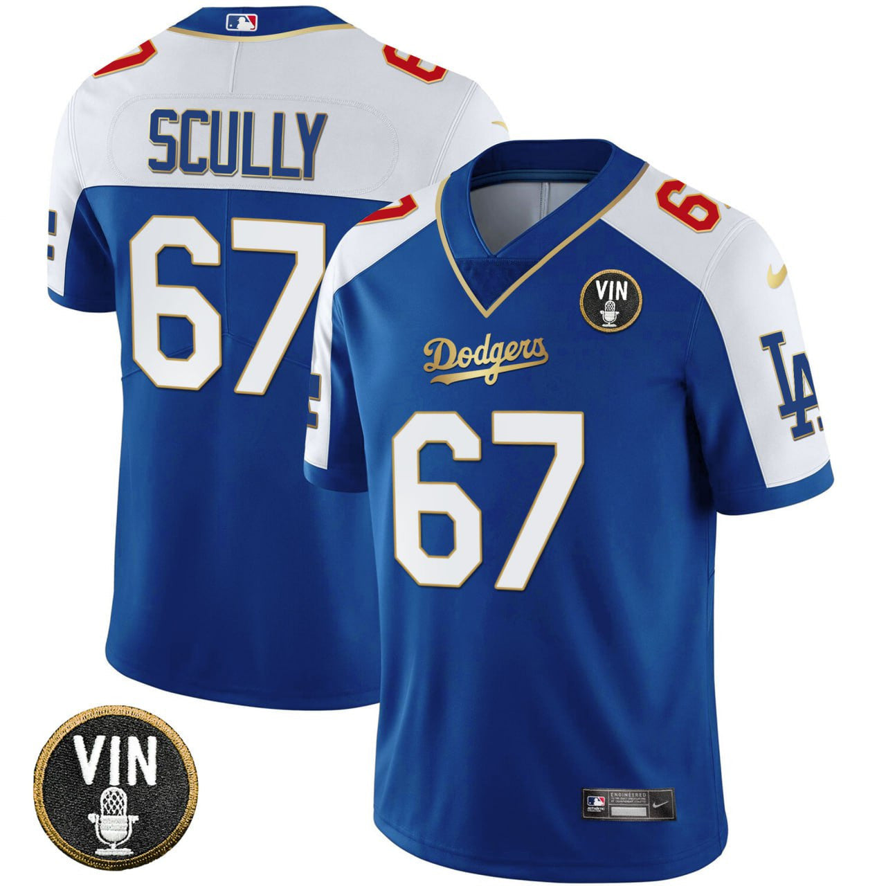 Vin Scully Los Angeles Football Jersey