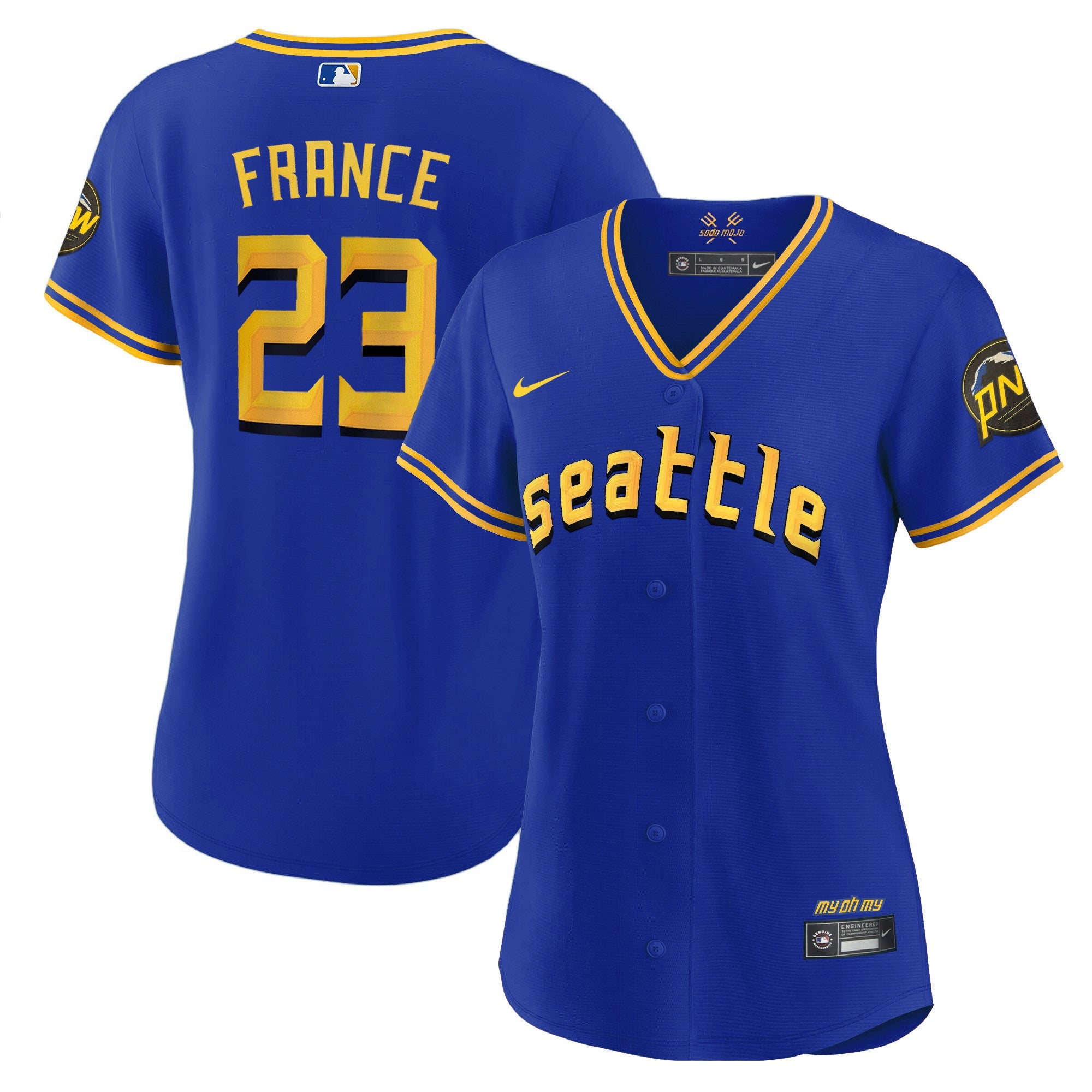 Women’s Seattle 2023 City Connect Gold Jersey