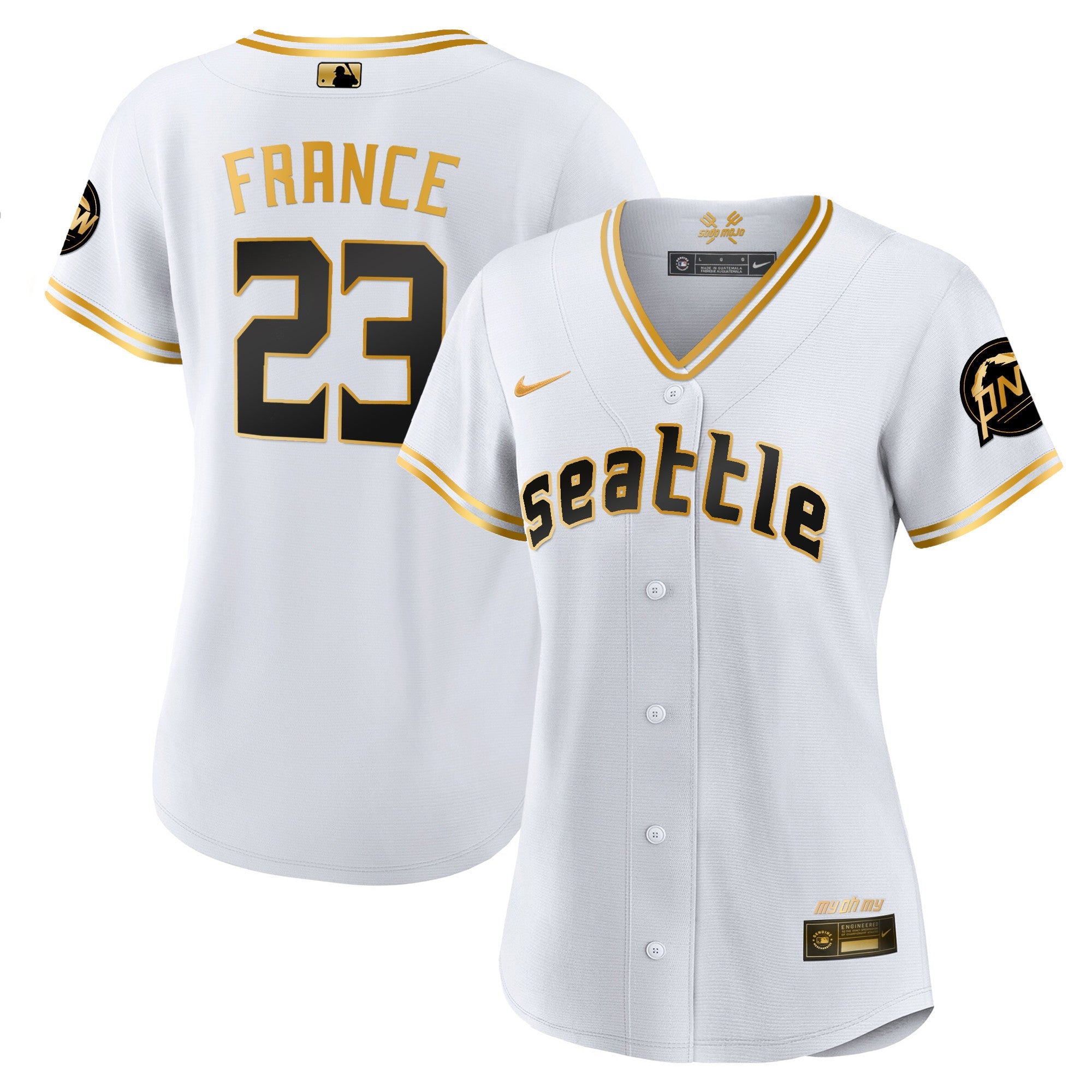 Women’s Seattle 2023 City Connect Gold Jersey