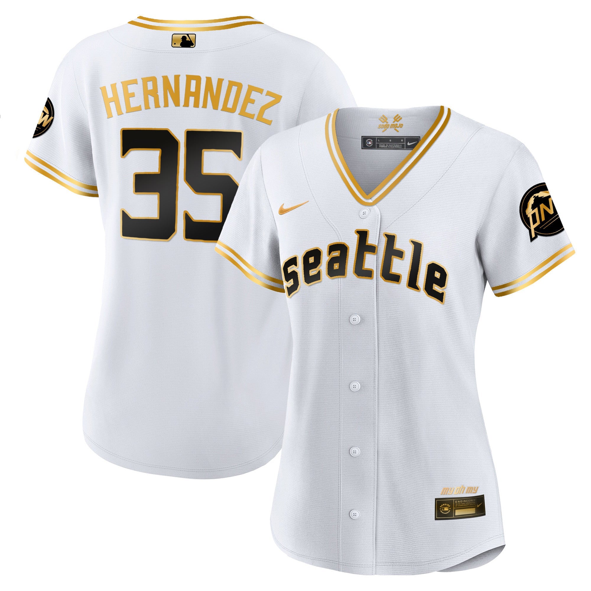 Women’s Seattle 2023 City Connect Gold Jersey