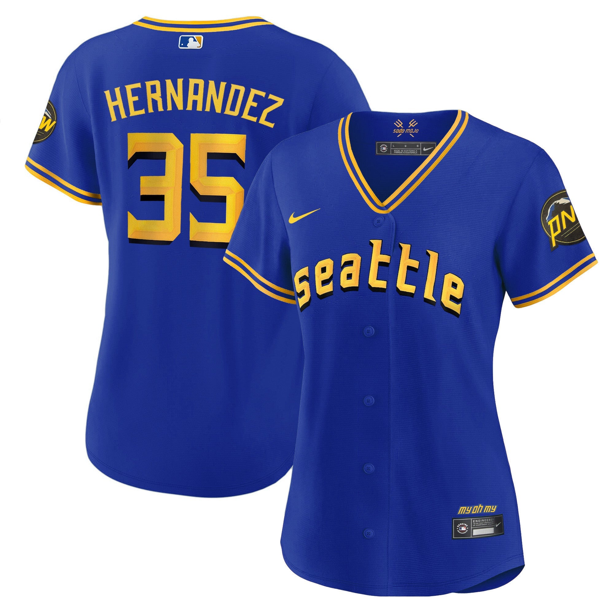 Women’s Seattle 2023 City Connect Gold Jersey