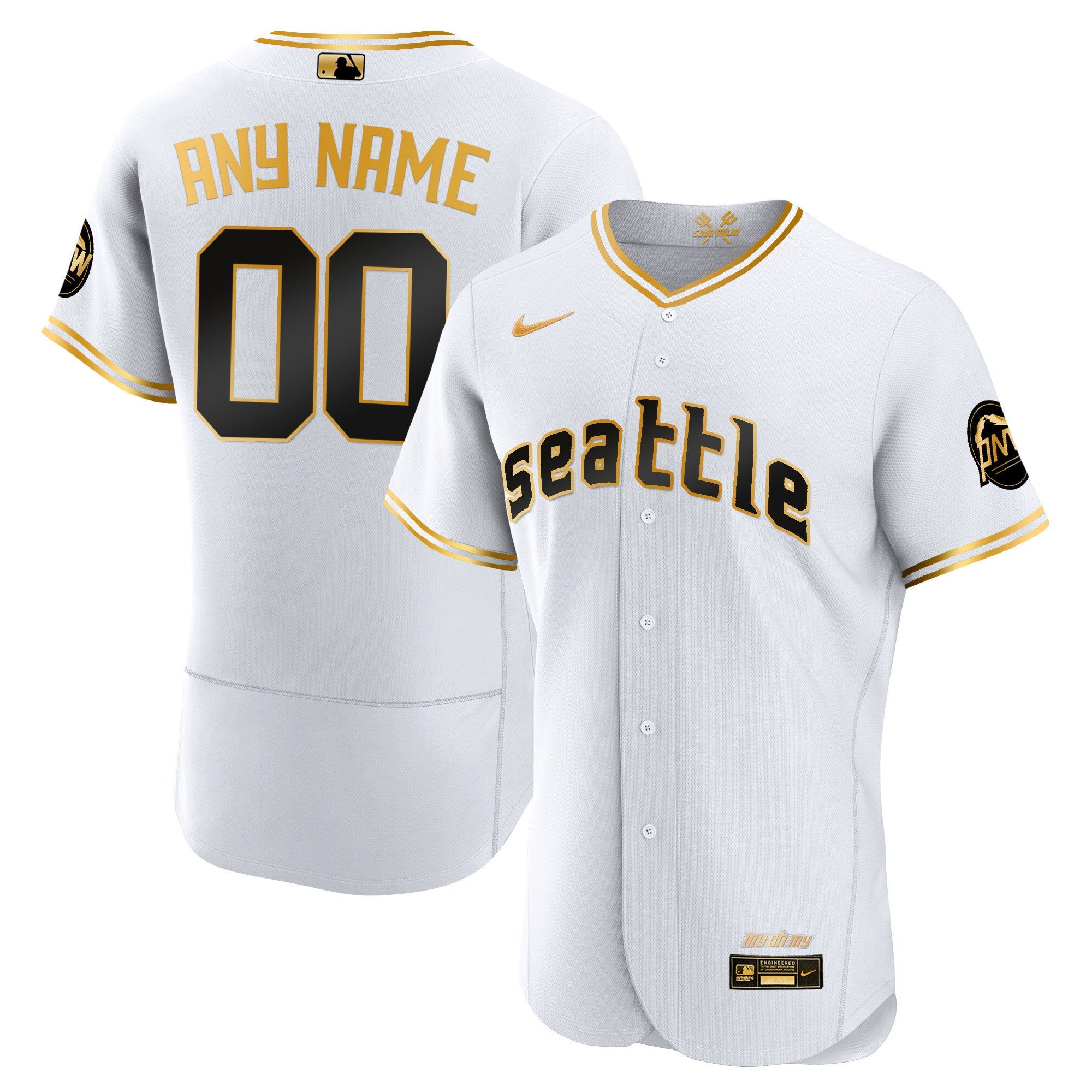 Seattle 2023 City Connect Gold Custom Jersey