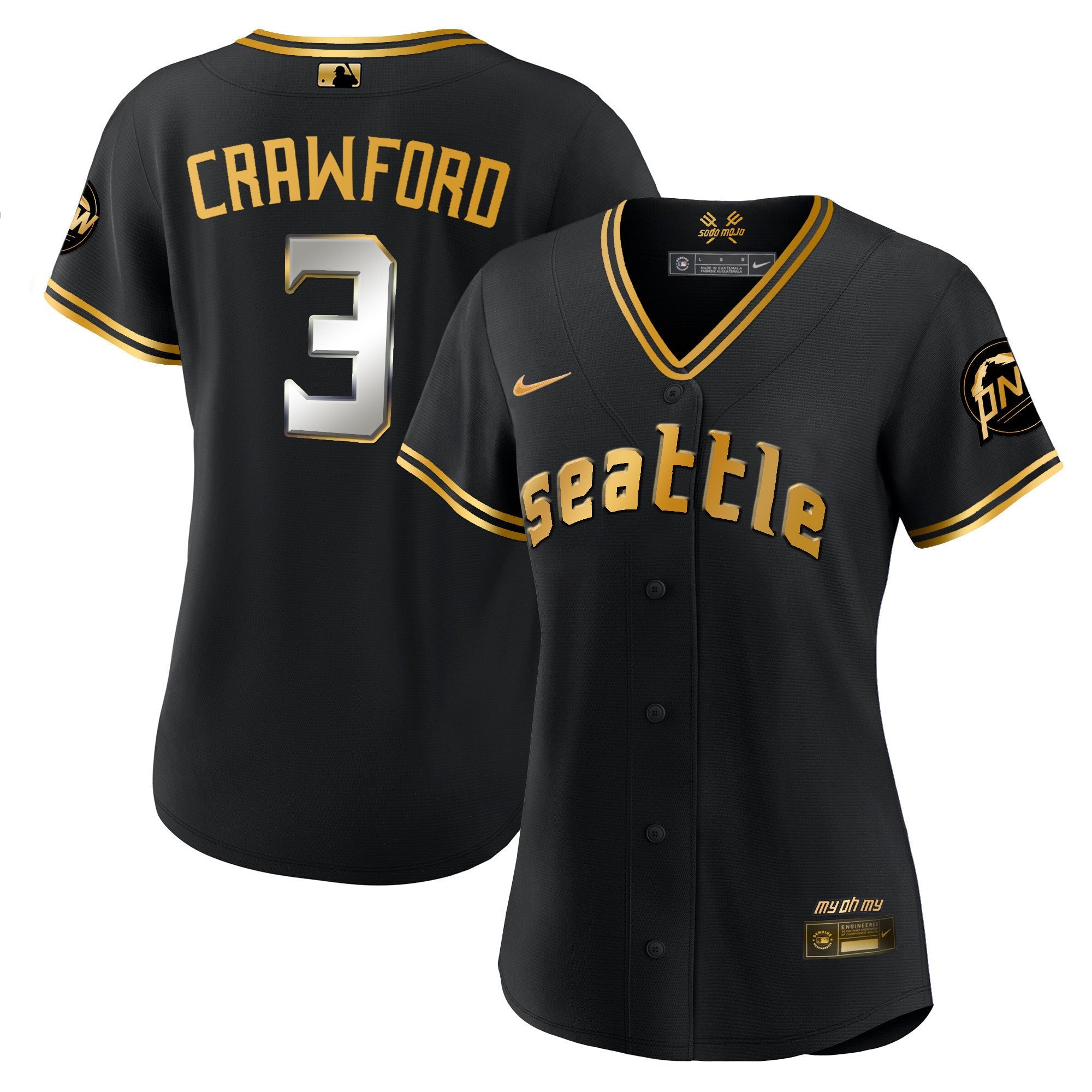 Women’s Seattle 2023 City Connect Gold Jersey