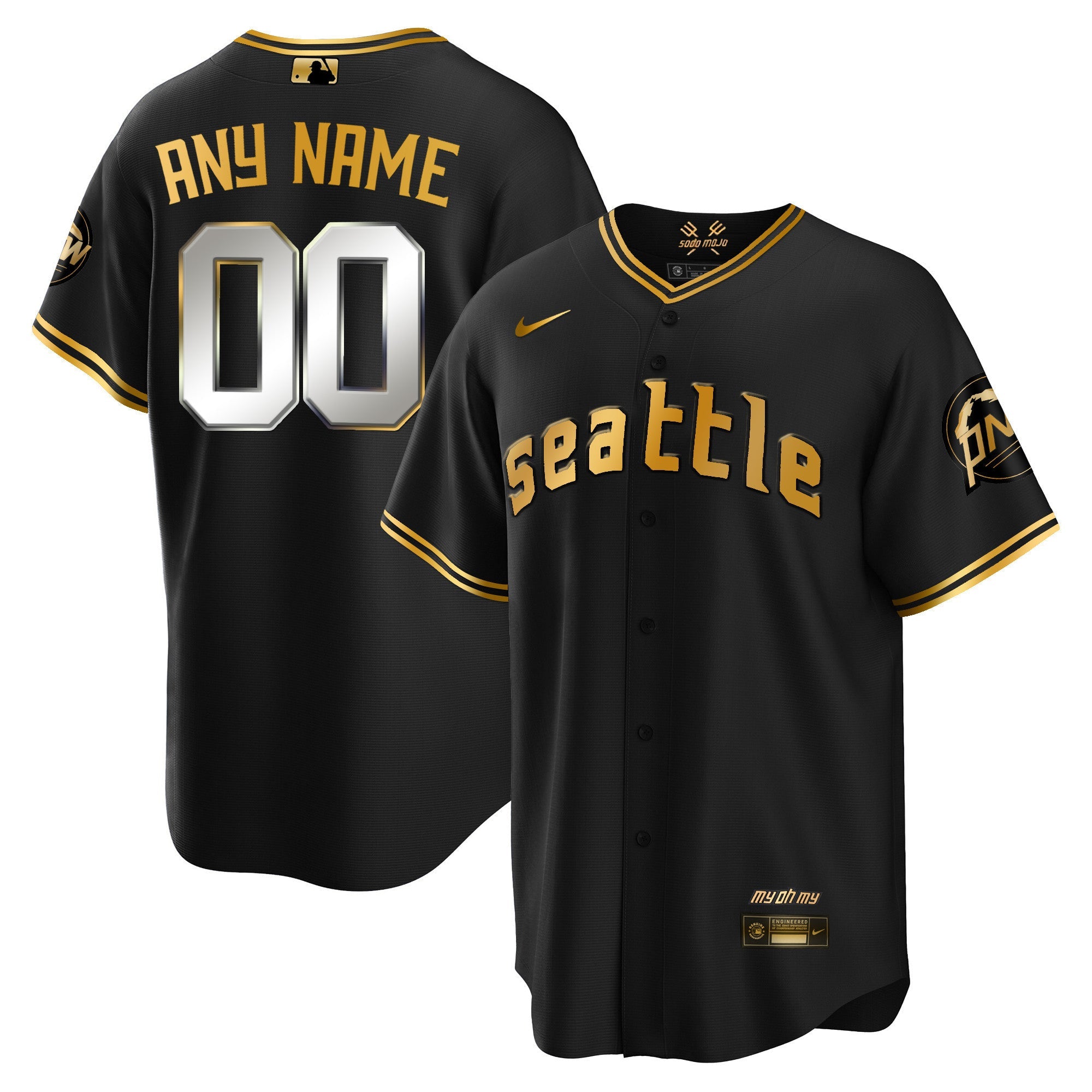 Seattle 2023 City Connect Gold Custom Jersey