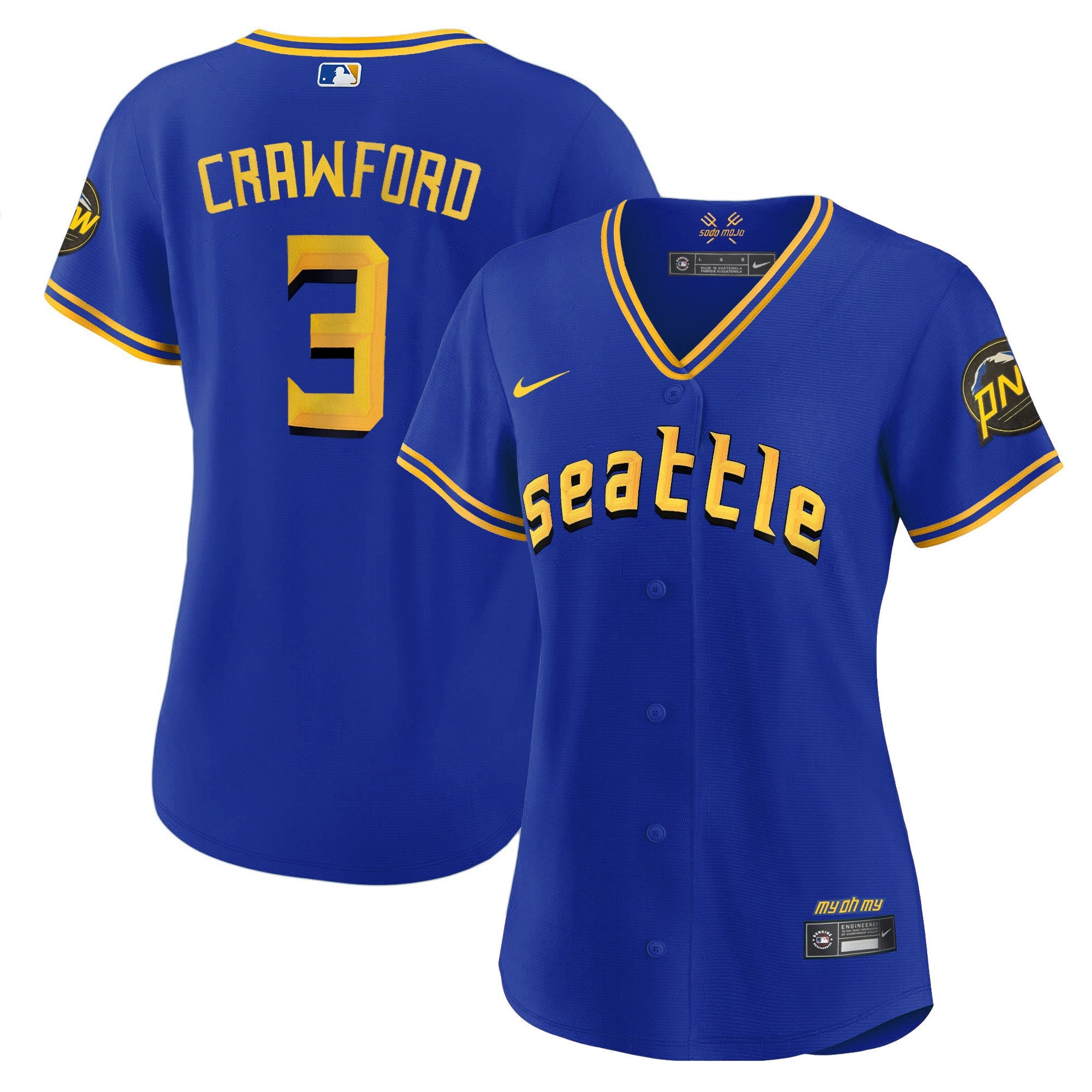 Women’s Seattle 2023 City Connect Gold Jersey