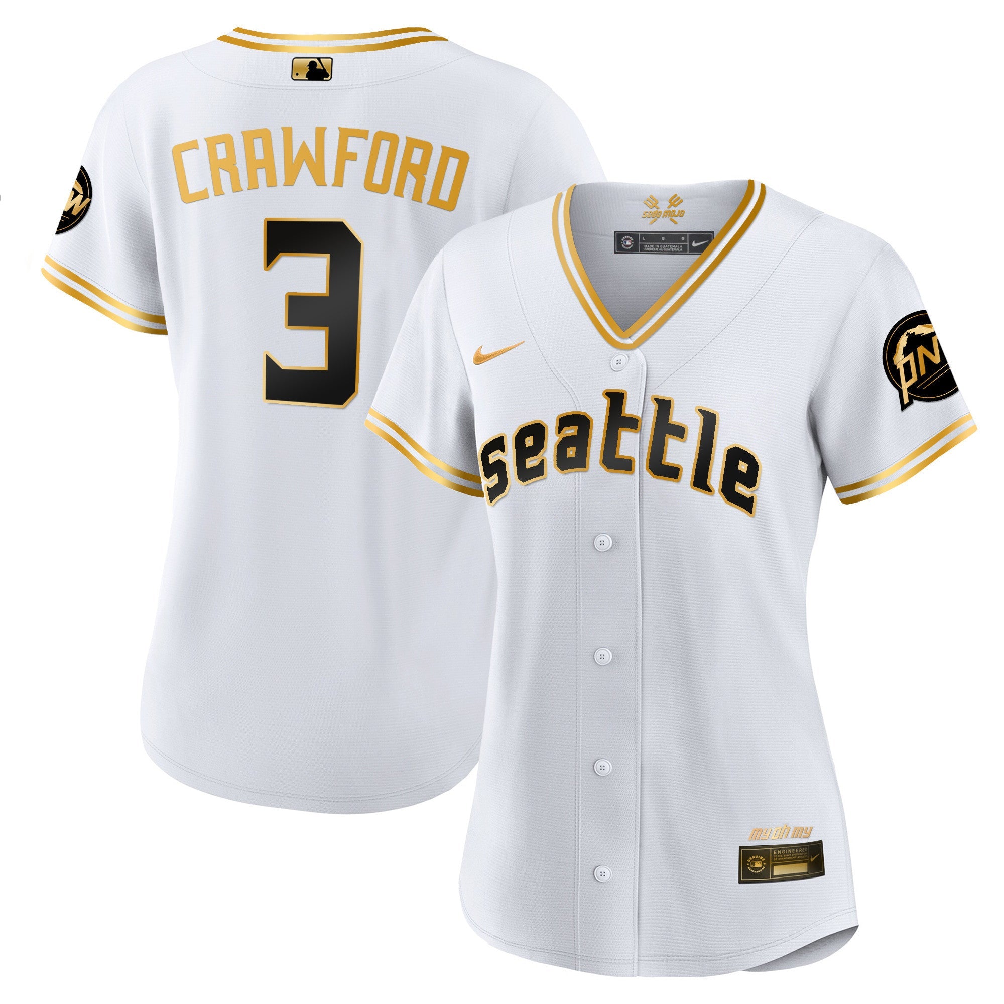 Women’s Seattle 2023 City Connect Gold Jersey