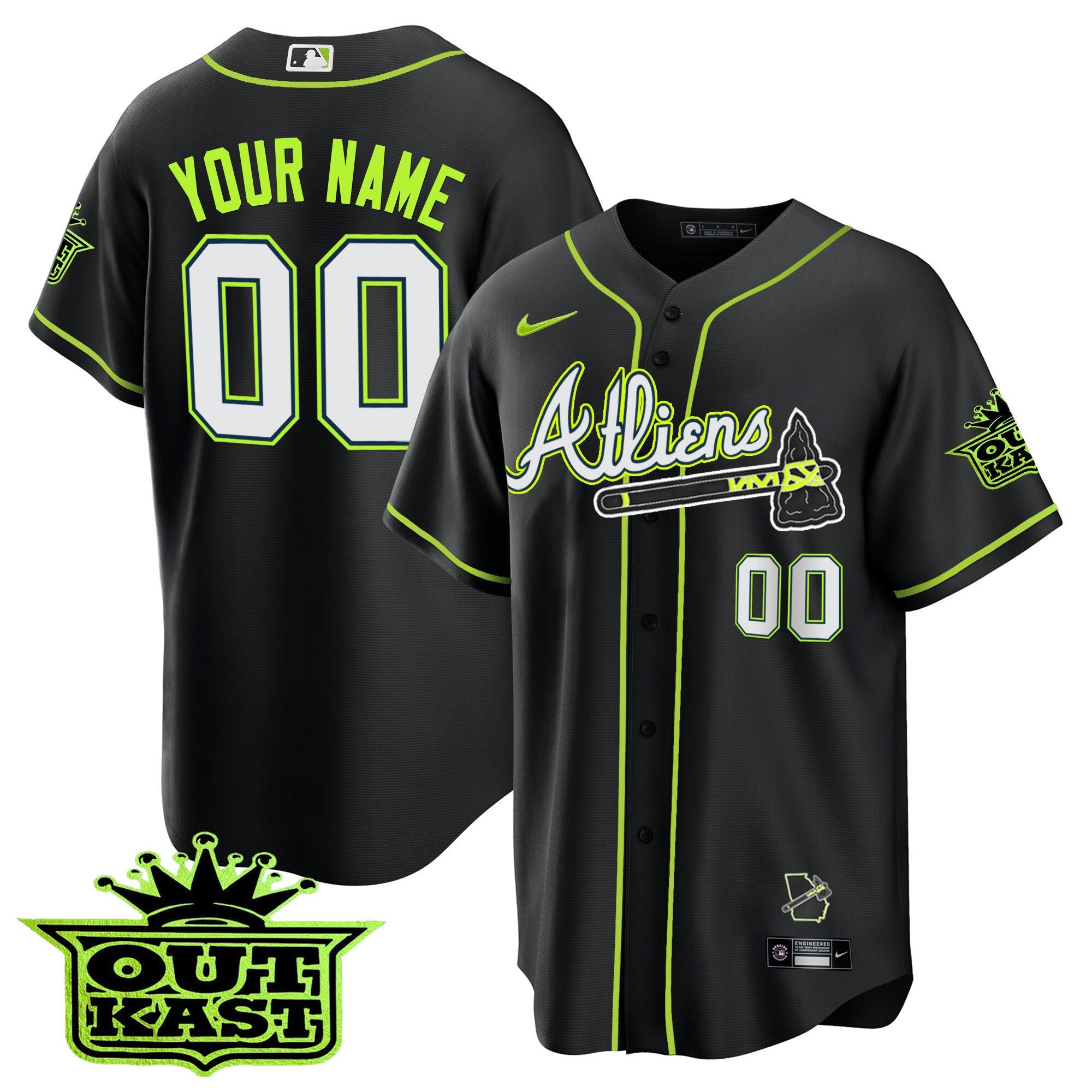 Atlanta Atliens Cool Base Custom Jersey