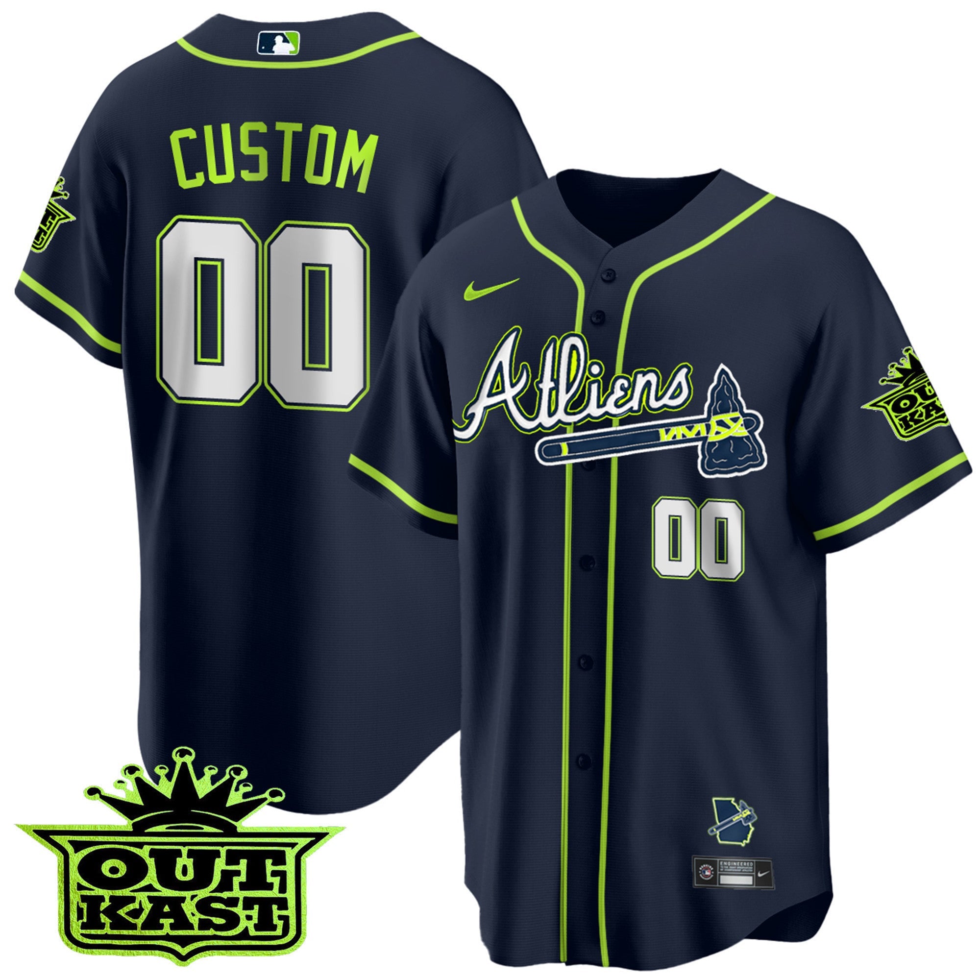 Atlanta Atliens Cool Base Custom Jersey