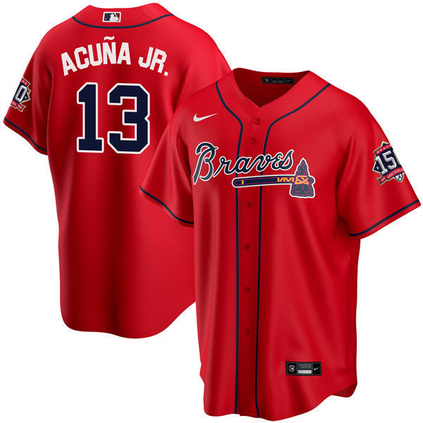 Ronald Acuna Jr. Atlanta Red Jersey