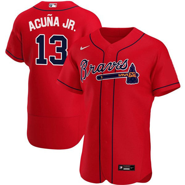 Ronald Acuna Jr. Atlanta Red Jersey