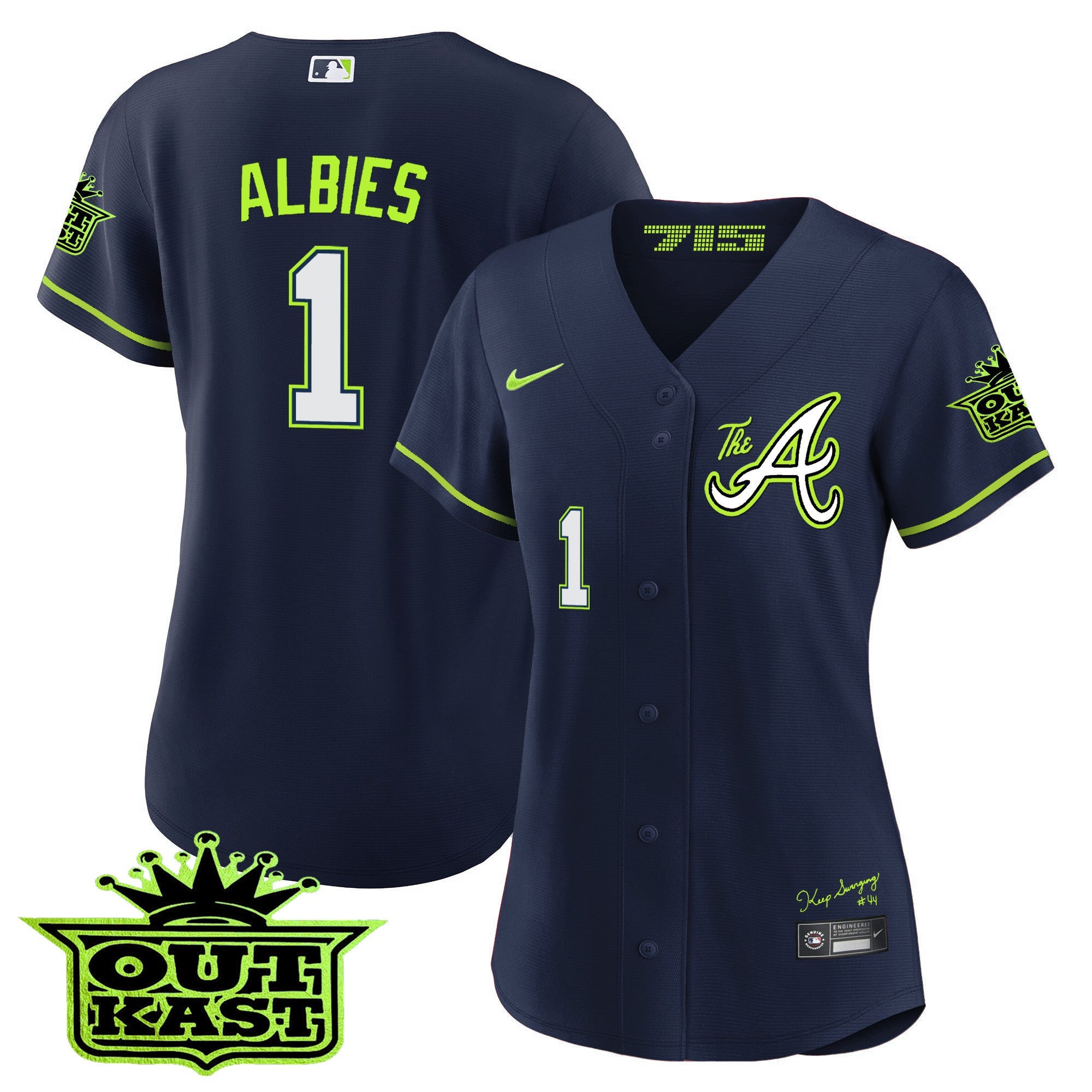 Women’s Atlanta Atliens The A Baseball Jersey