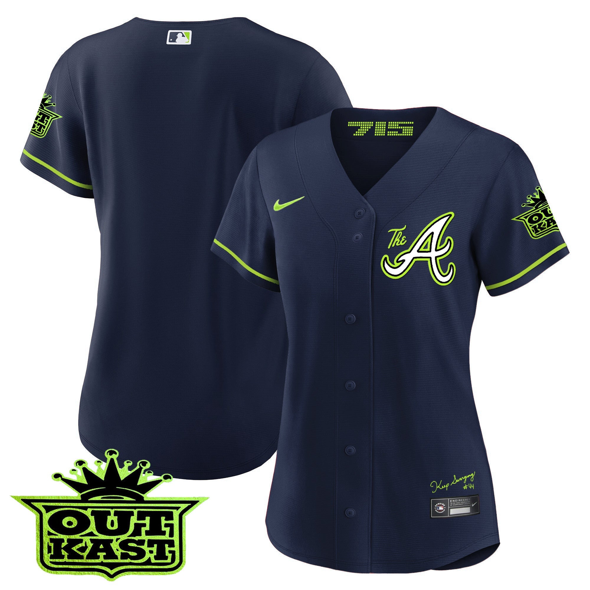 Women’s Atlanta Atliens The A Baseball Jersey