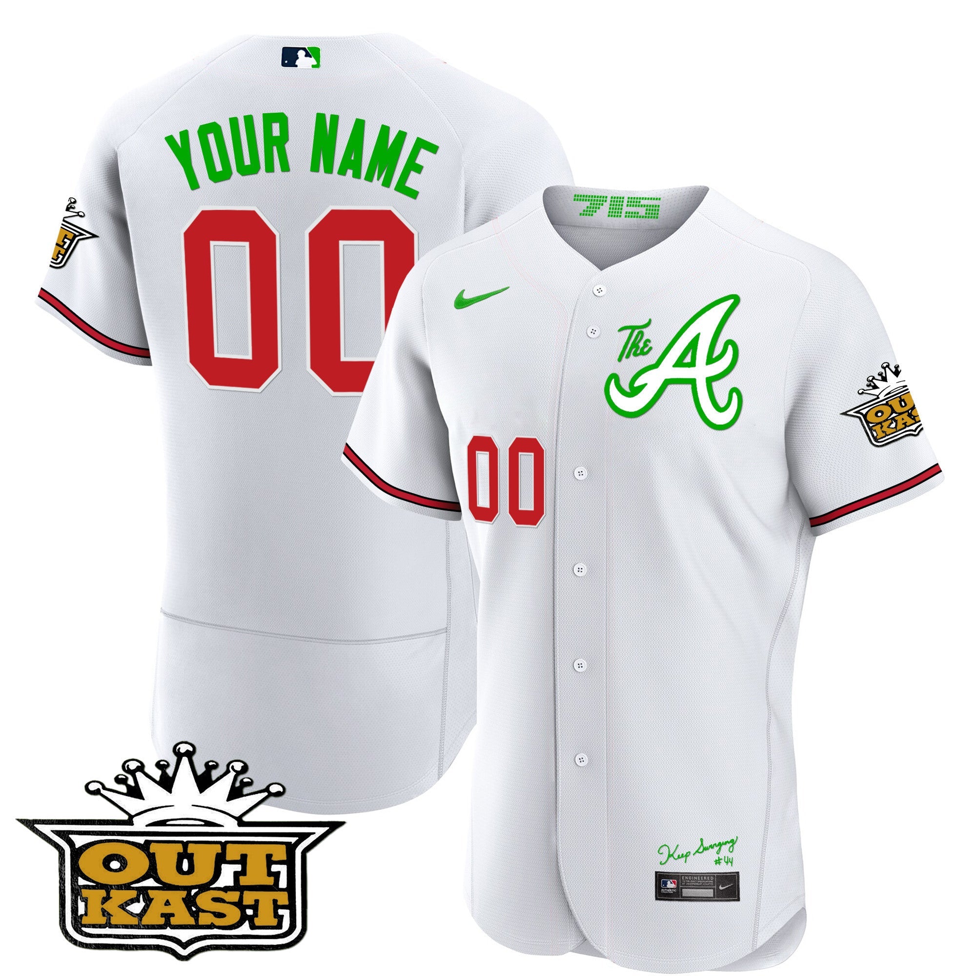 Atlanta Atliens The A Baseball Custom Jersey
