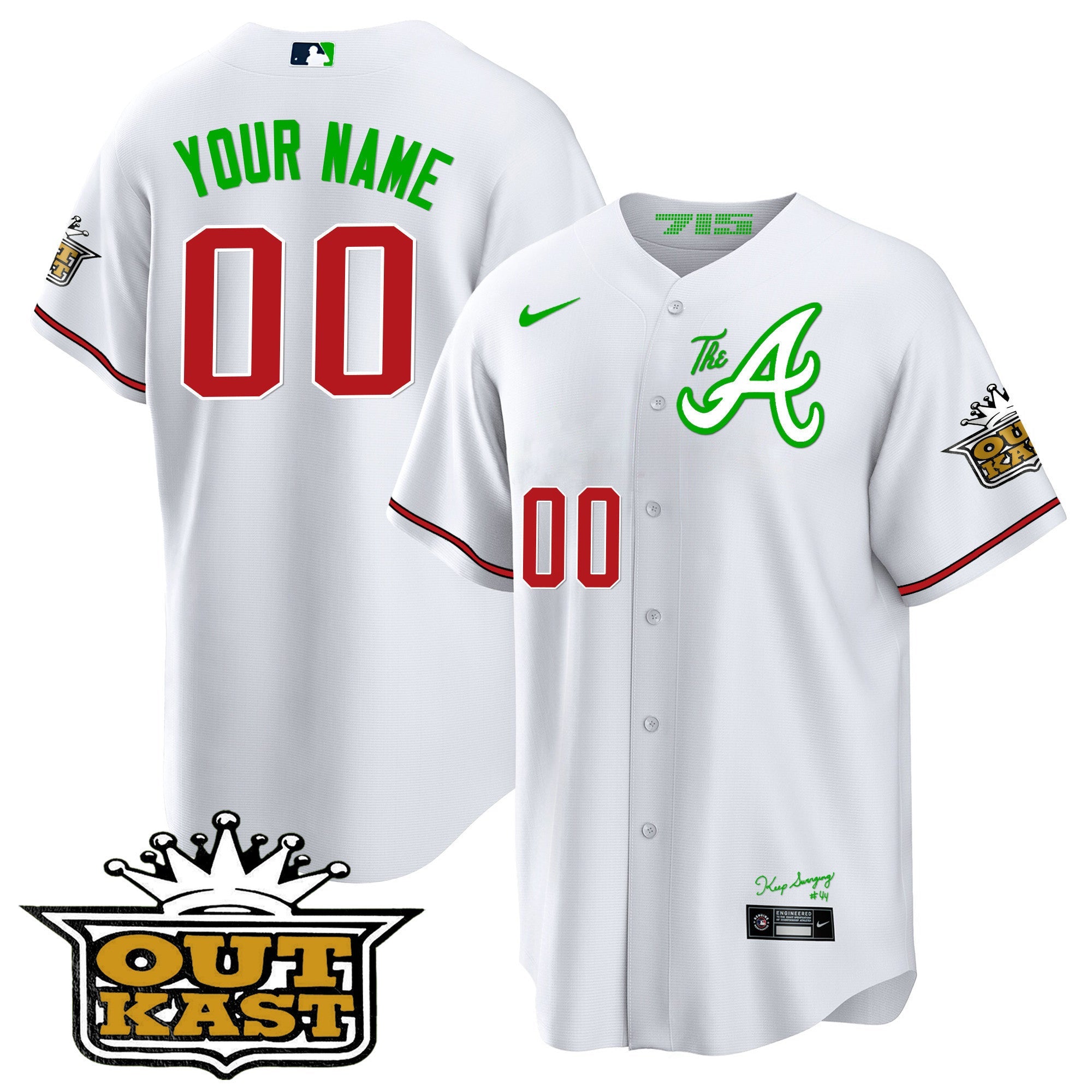 Atlanta Atliens The A Baseball Custom Jersey