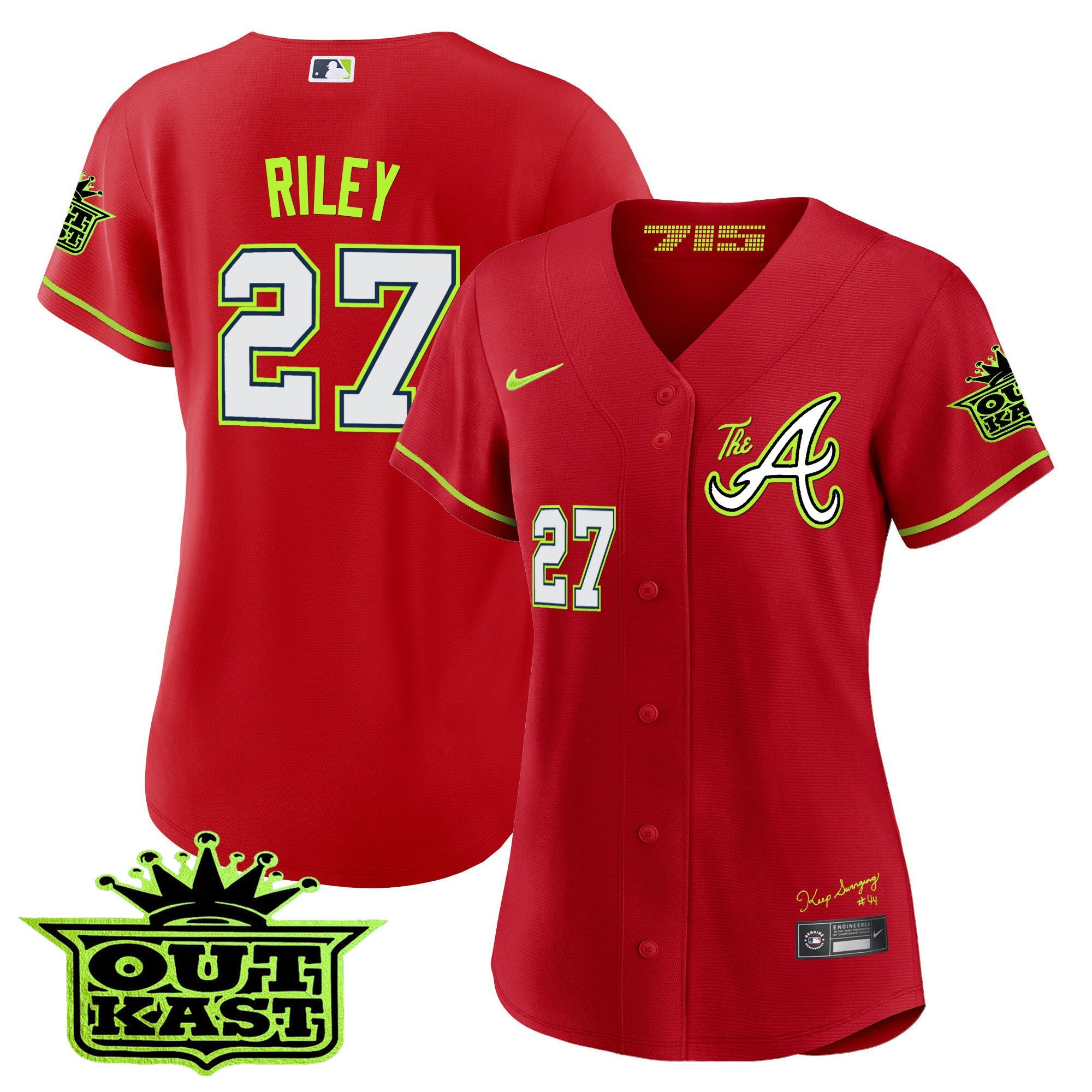 Women’s Atlanta Atliens The A Baseball Jersey