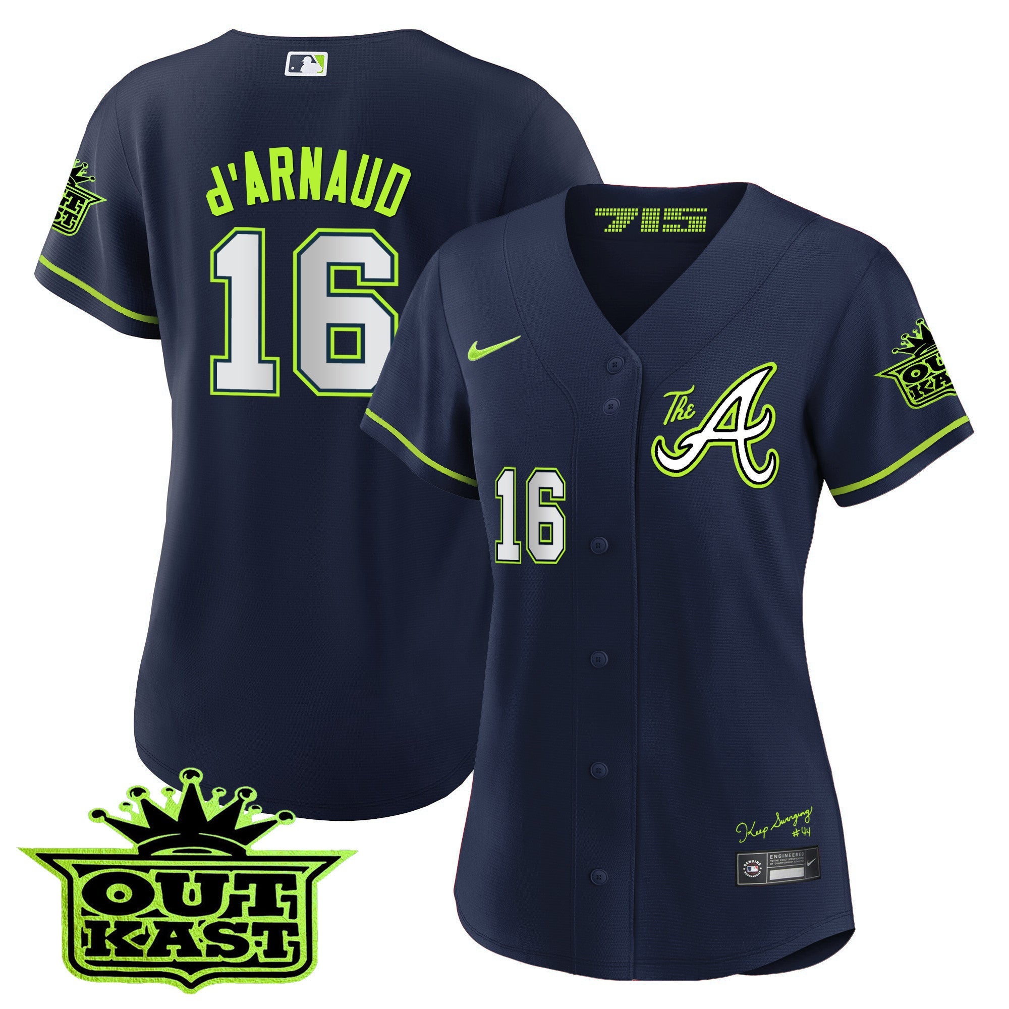 Women’s Atlanta Atliens The A Baseball Jersey
