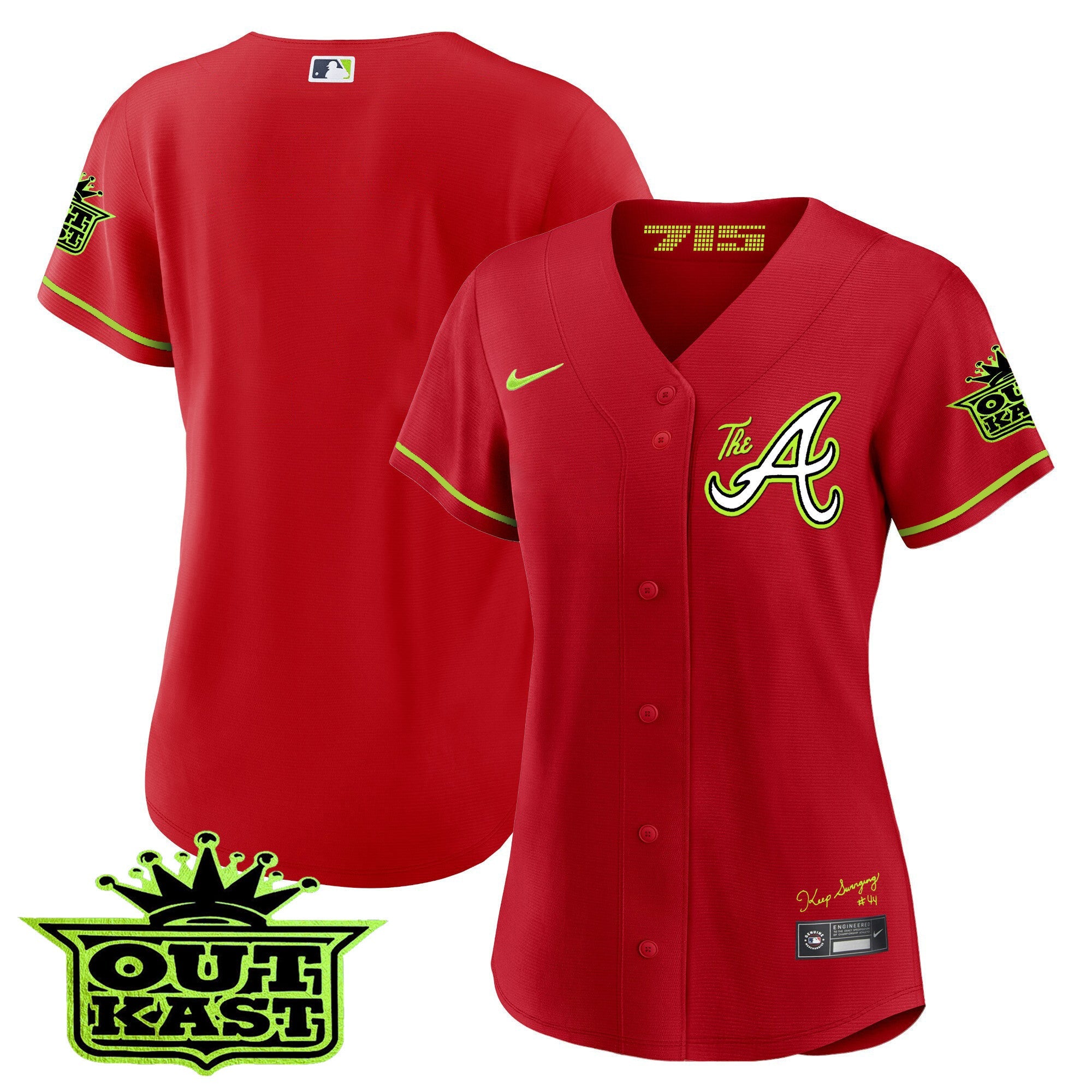 Women’s Atlanta Atliens The A Baseball Jersey
