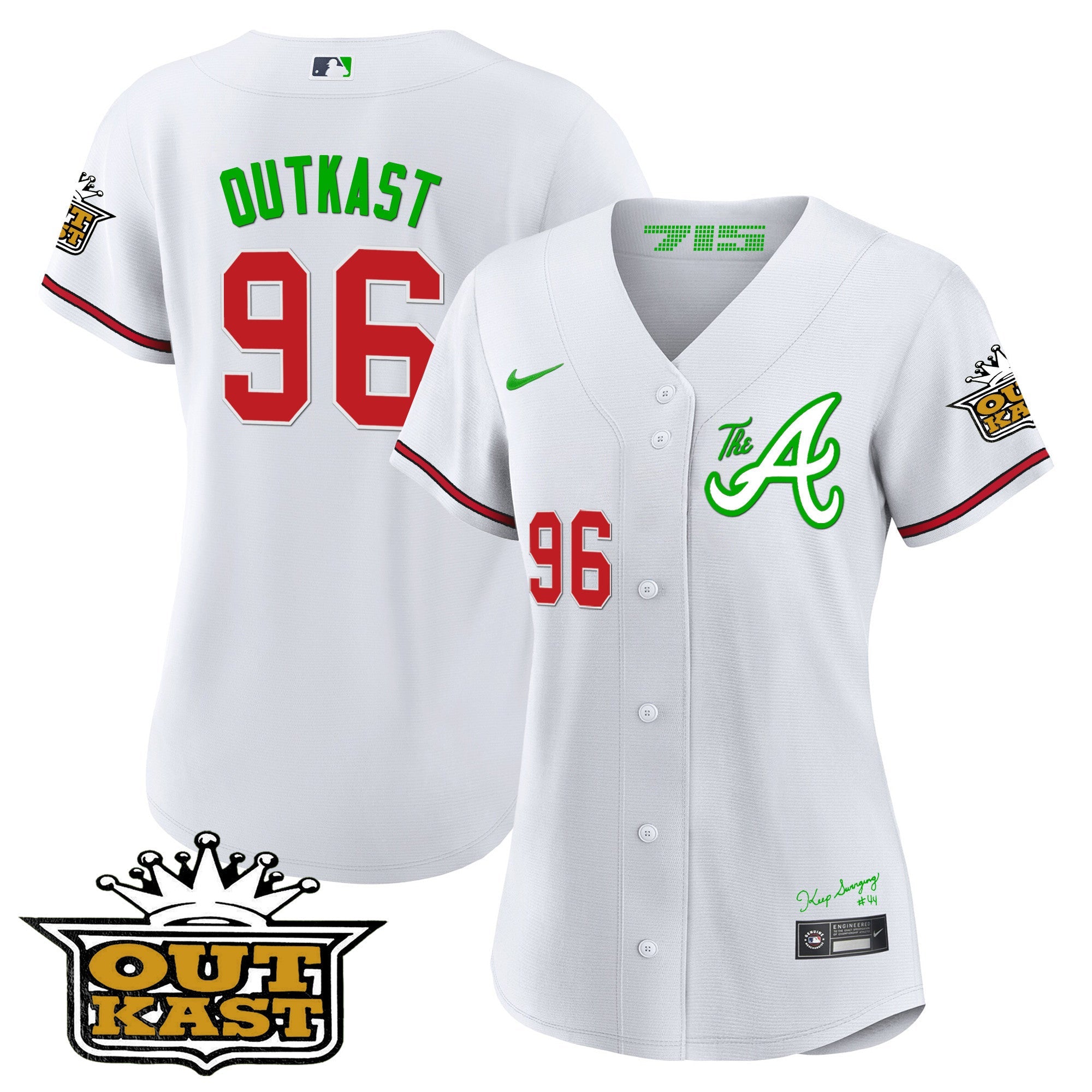 Women’s Atlanta Atliens The A Baseball Jersey