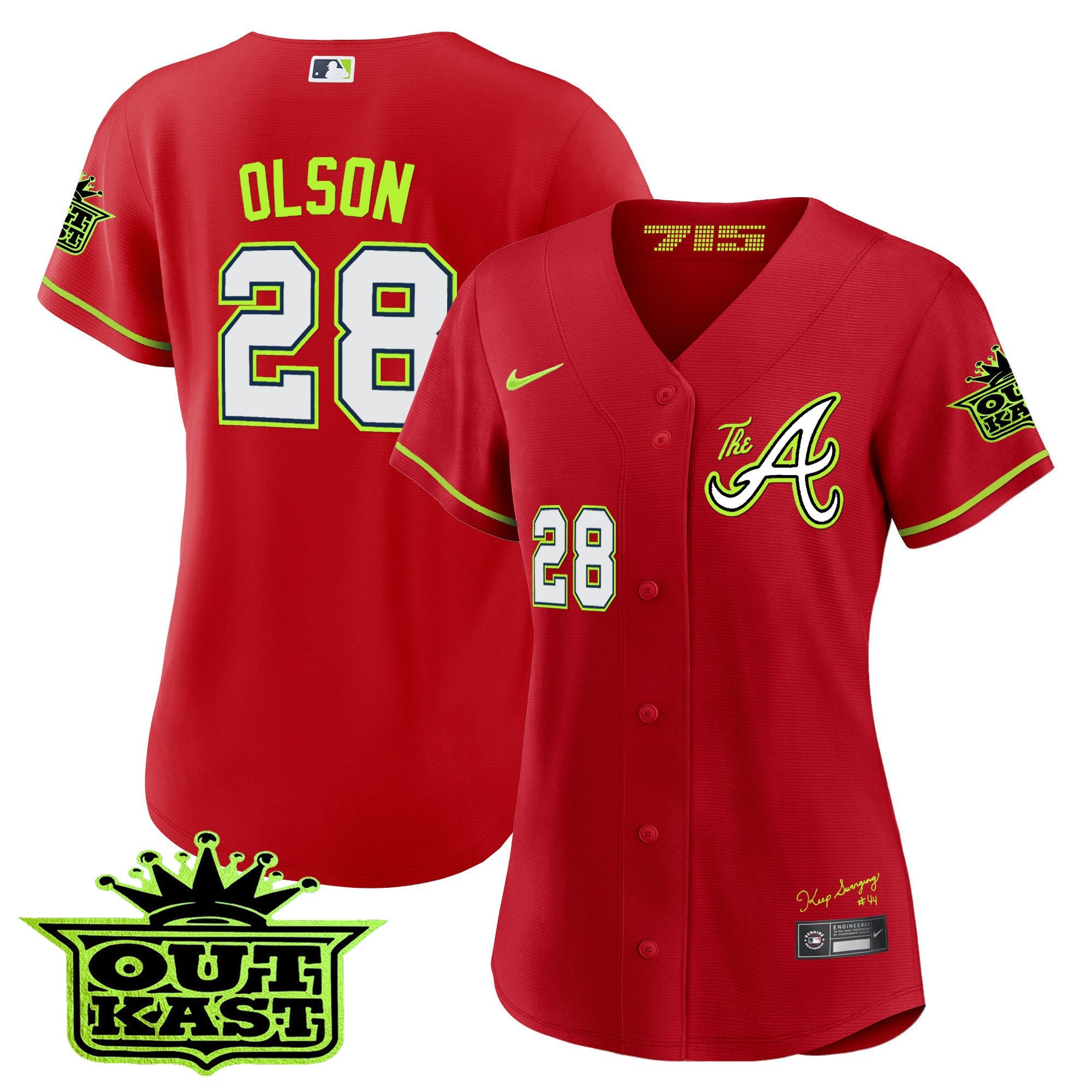 Women’s Atlanta Atliens The A Baseball Jersey