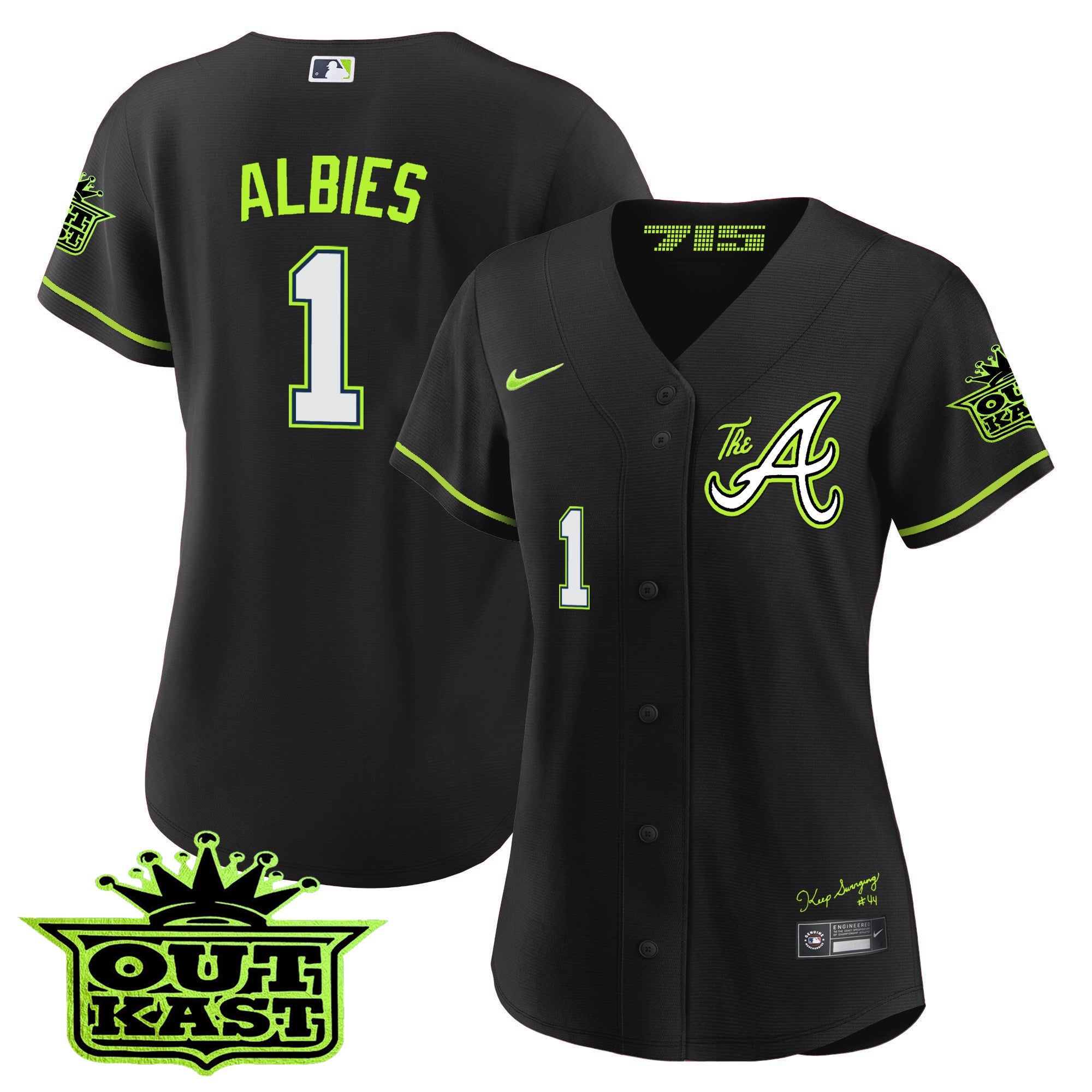 Women’s Atlanta Atliens The A Baseball Jersey
