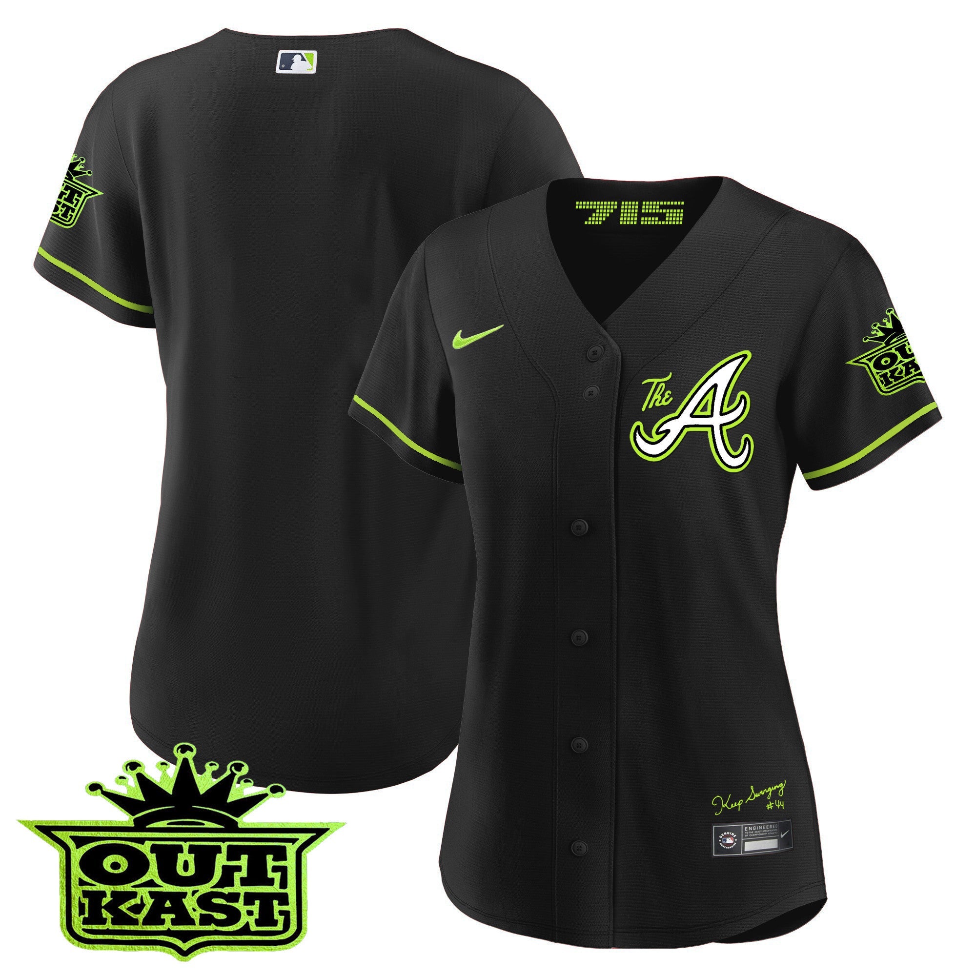Women’s Atlanta Atliens The A Baseball Jersey
