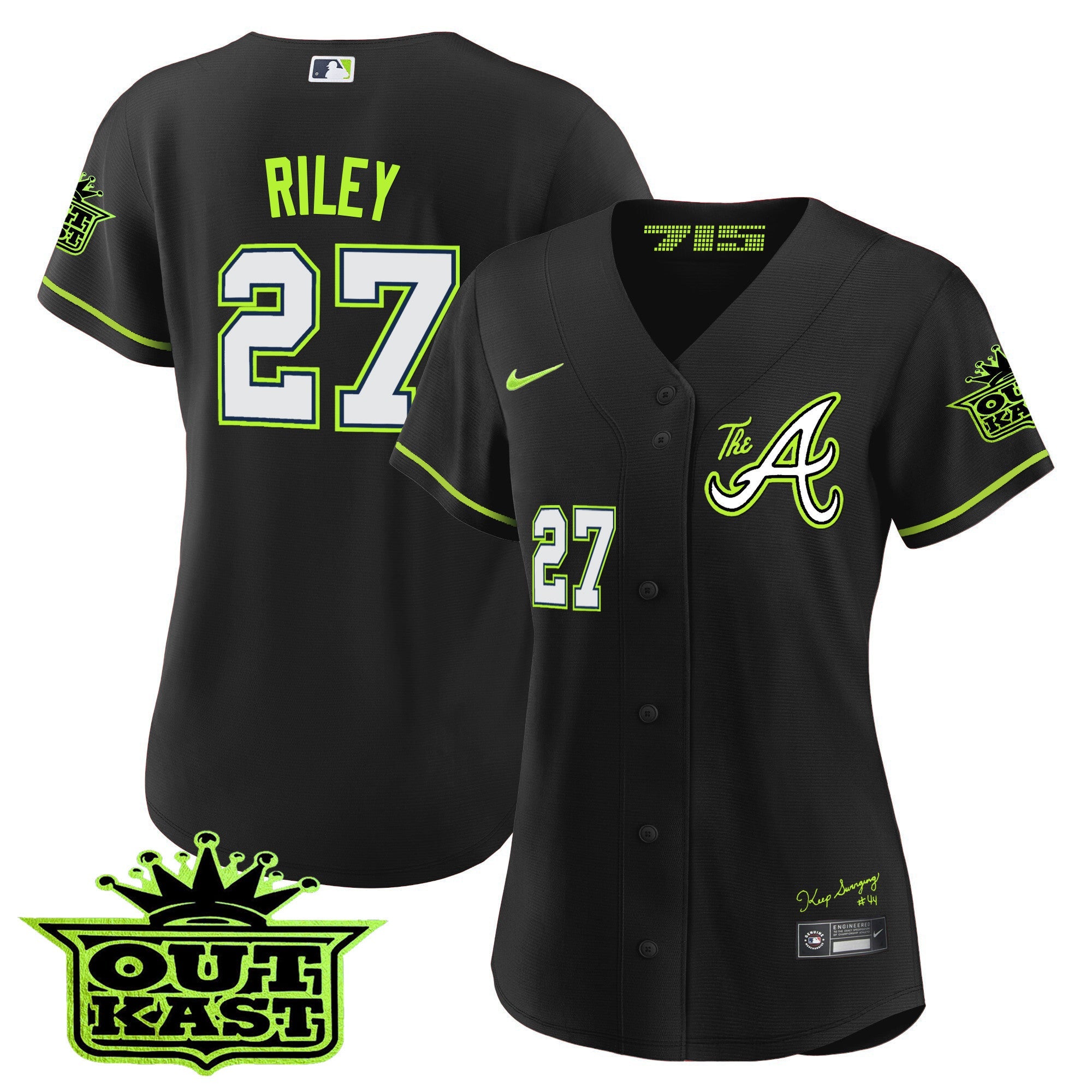 Women’s Atlanta Atliens The A Baseball Jersey