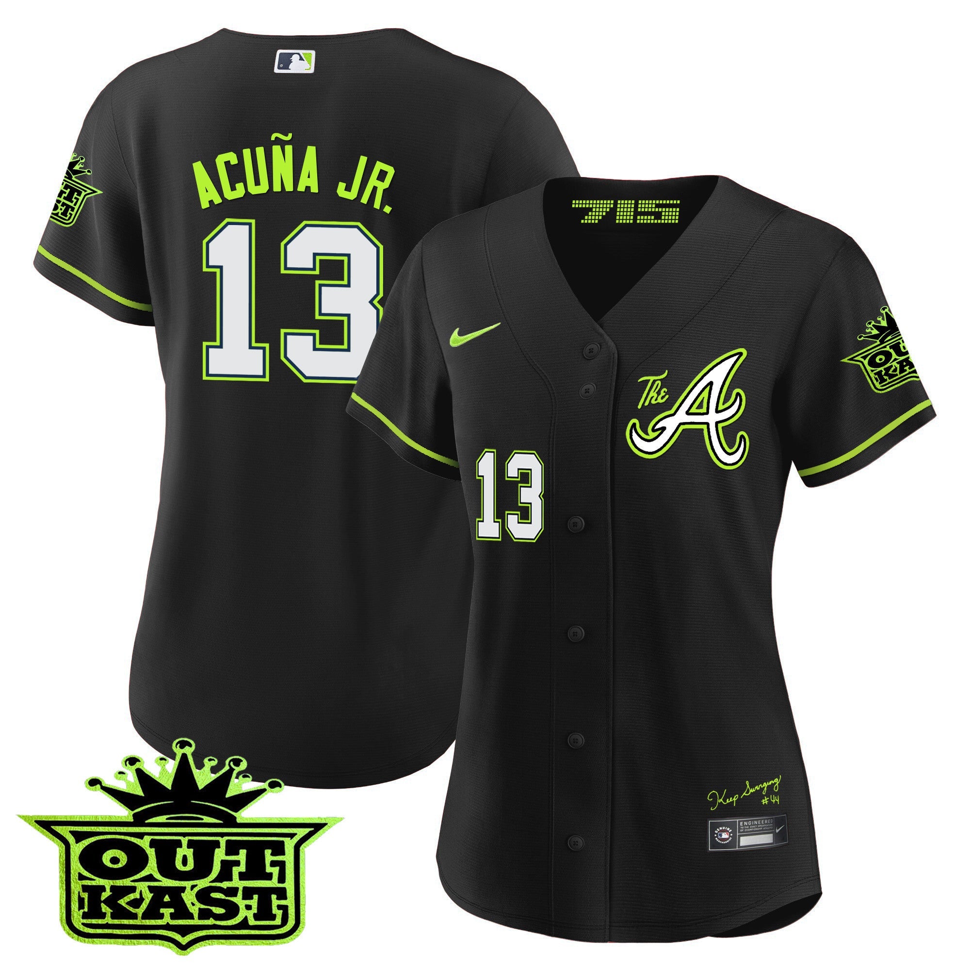 Women’s Atlanta Atliens The A Baseball Jersey