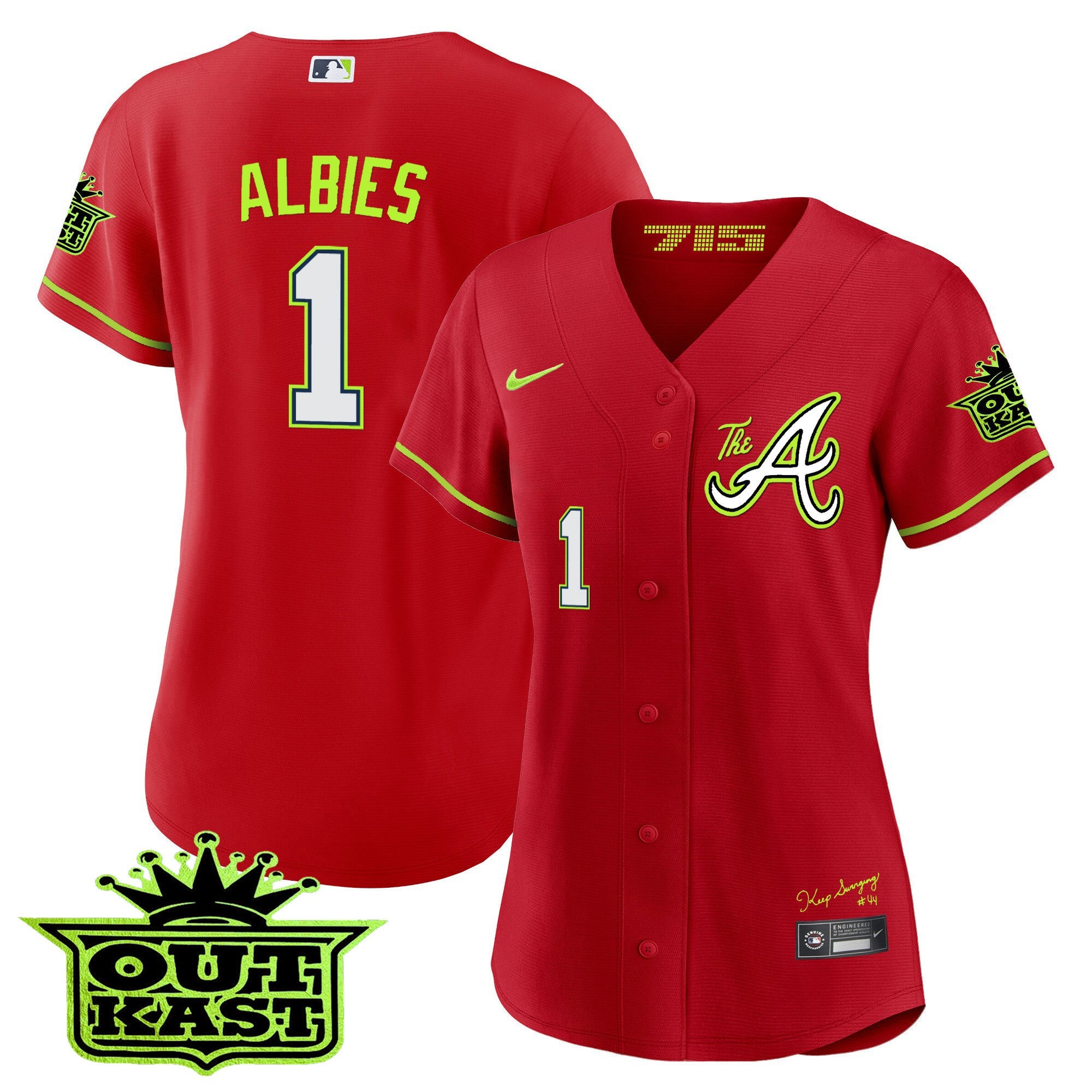 Women’s Atlanta Atliens The A Baseball Jersey