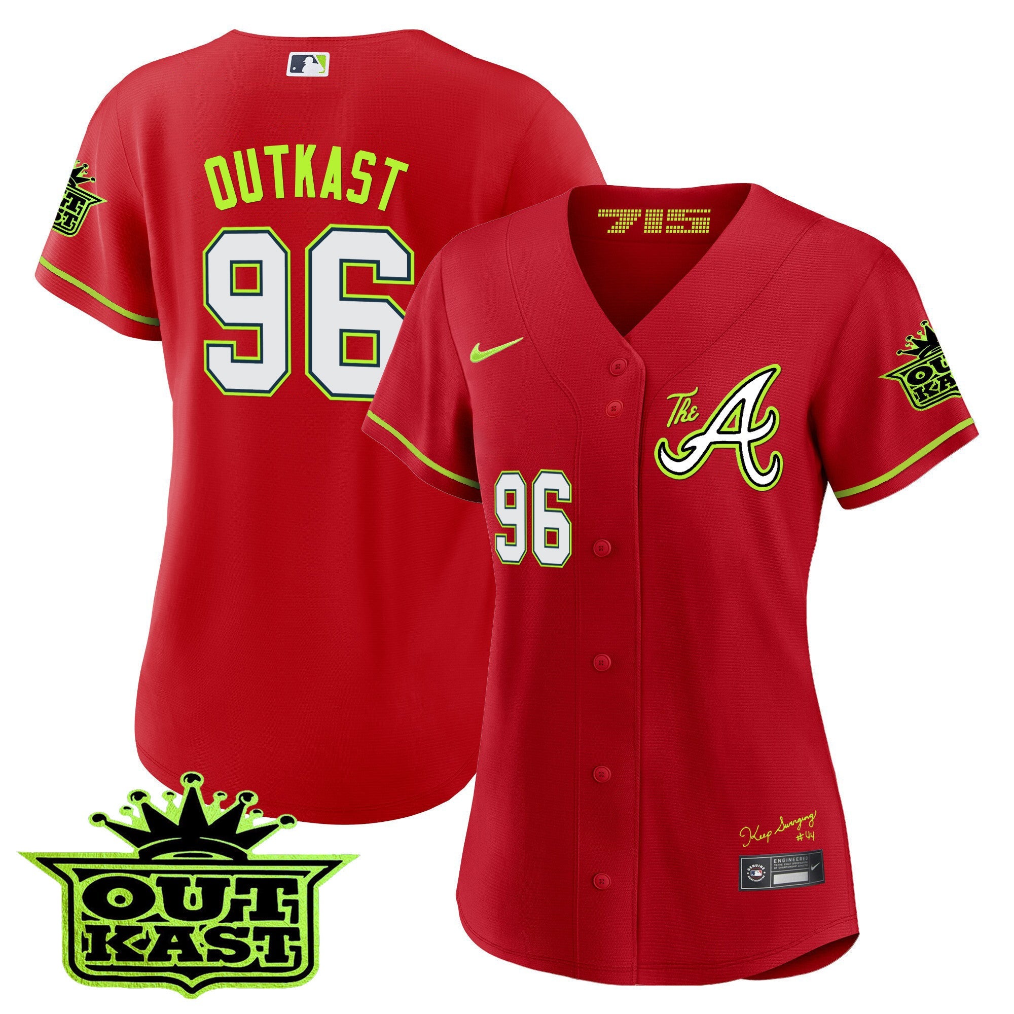 Women’s Atlanta Atliens The A Baseball Jersey
