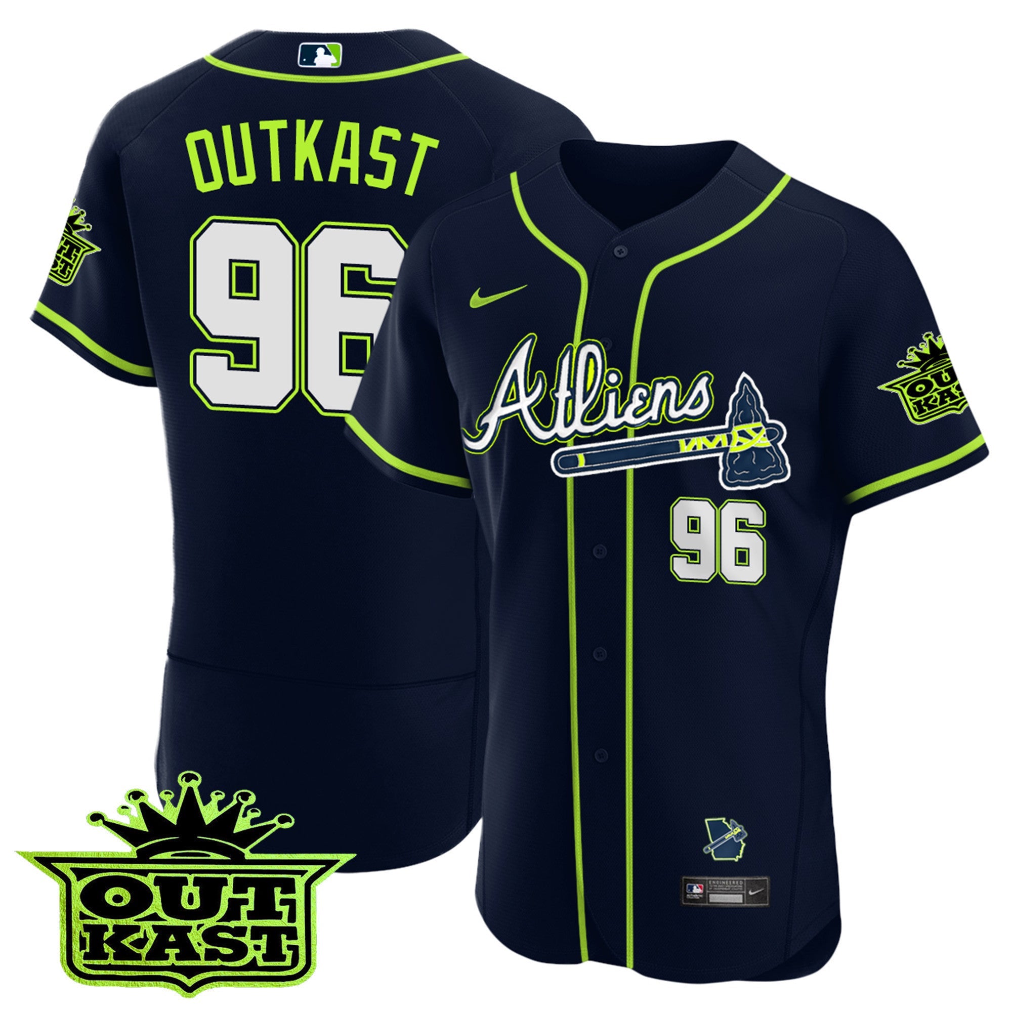 Men’s Atlanta Atliens Flex Base Jersey