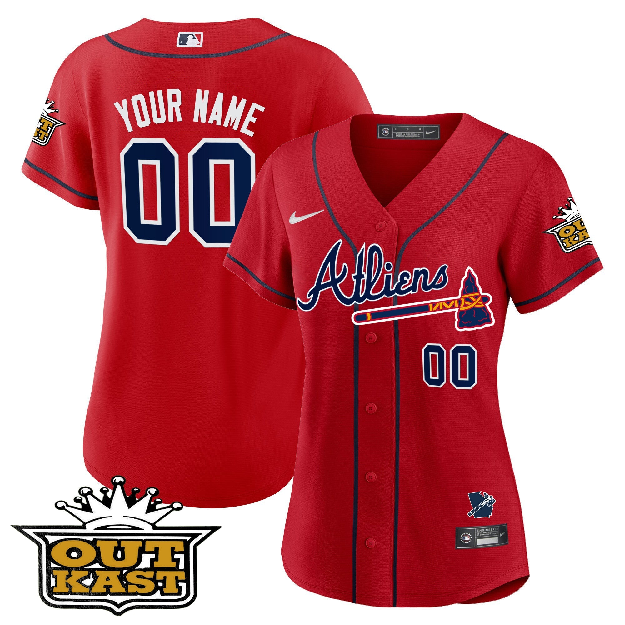 Atlanta Atliens Cool Base Custom Jersey V2