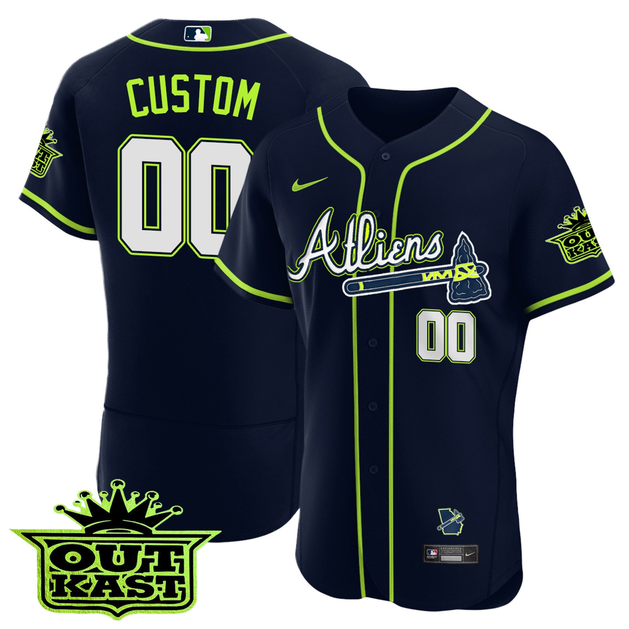 Atlanta Atliens Flex Base Custom Jersey V2