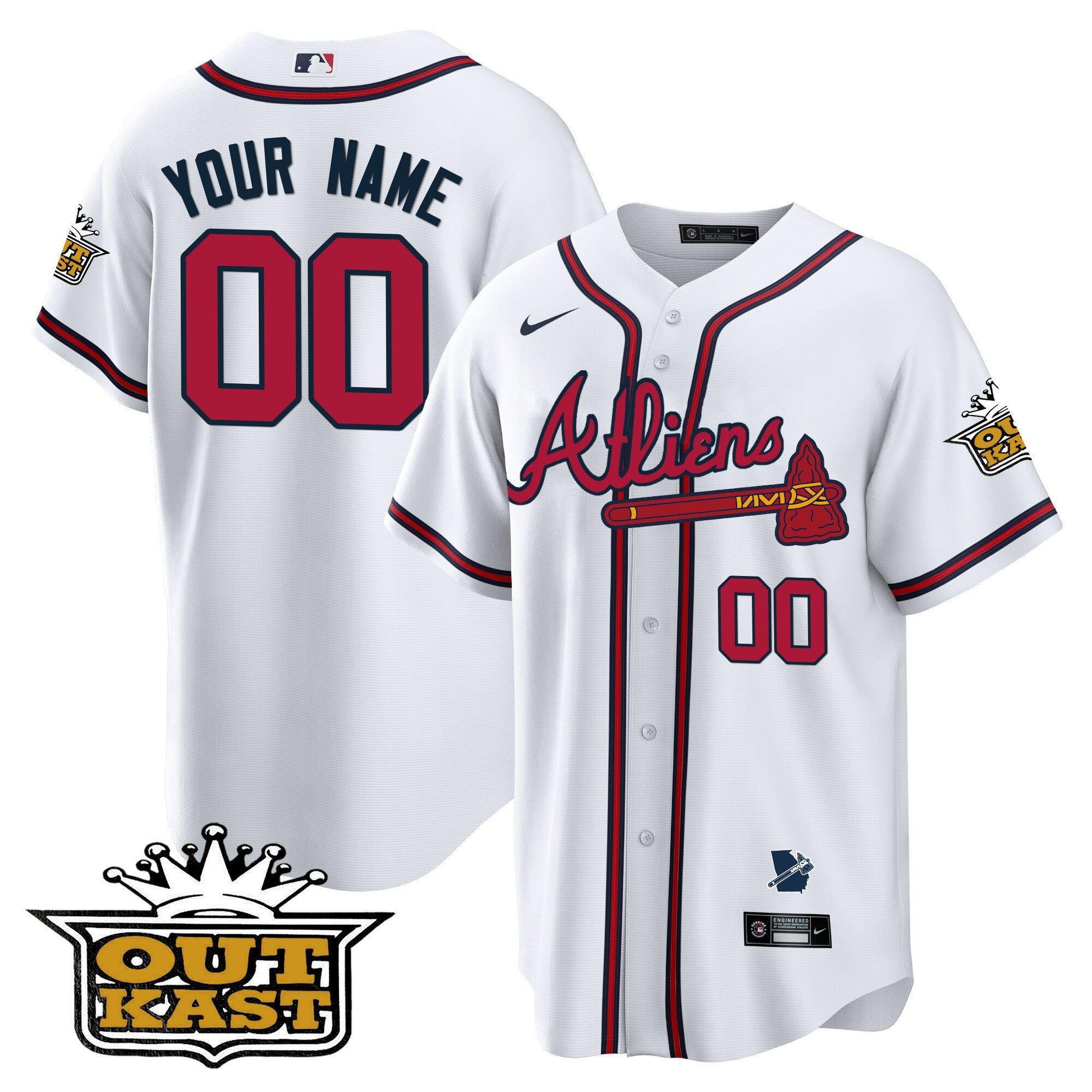 Atlanta Atliens Cool Base Custom Jersey V2