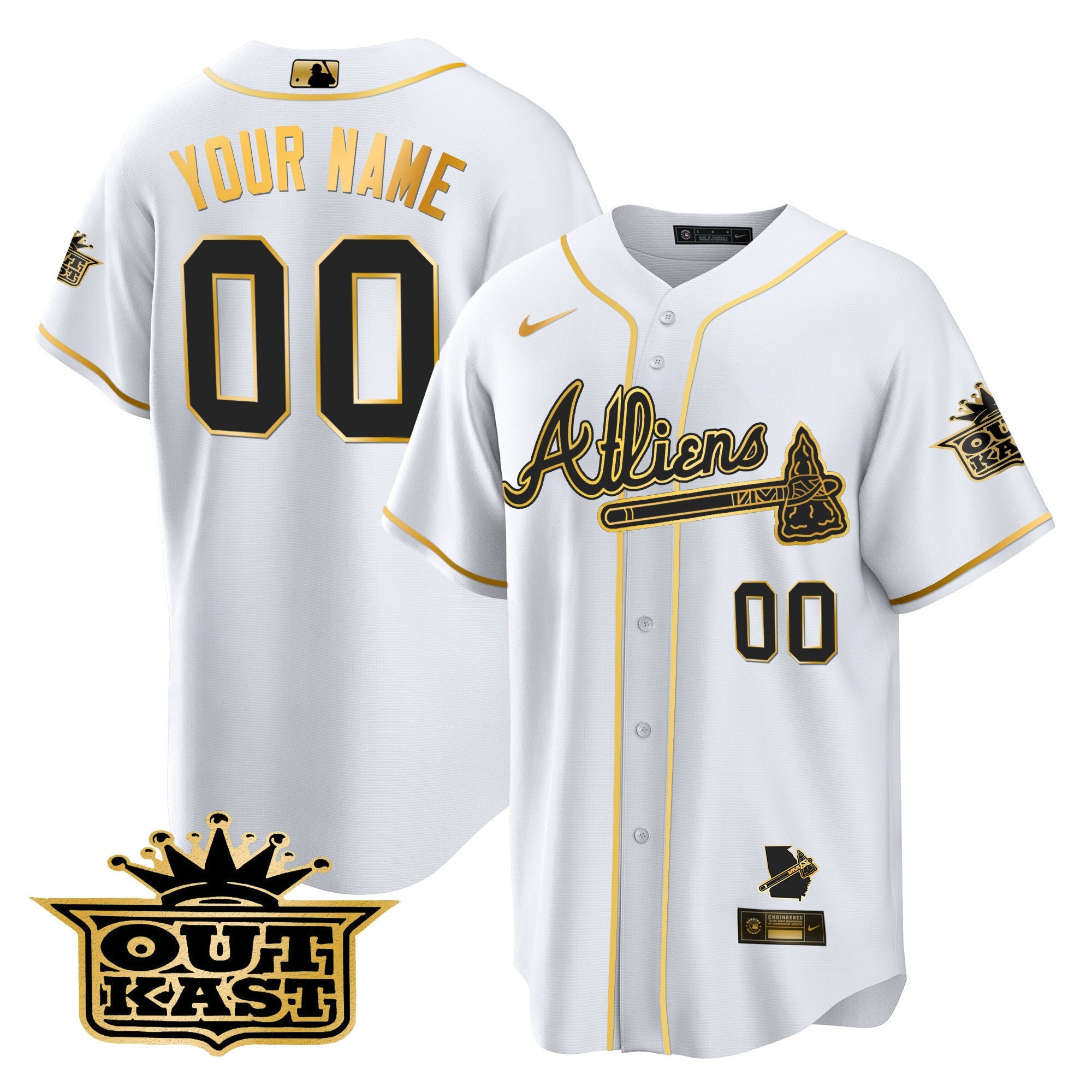 Atlanta Atliens Cool Base Custom Jersey V2