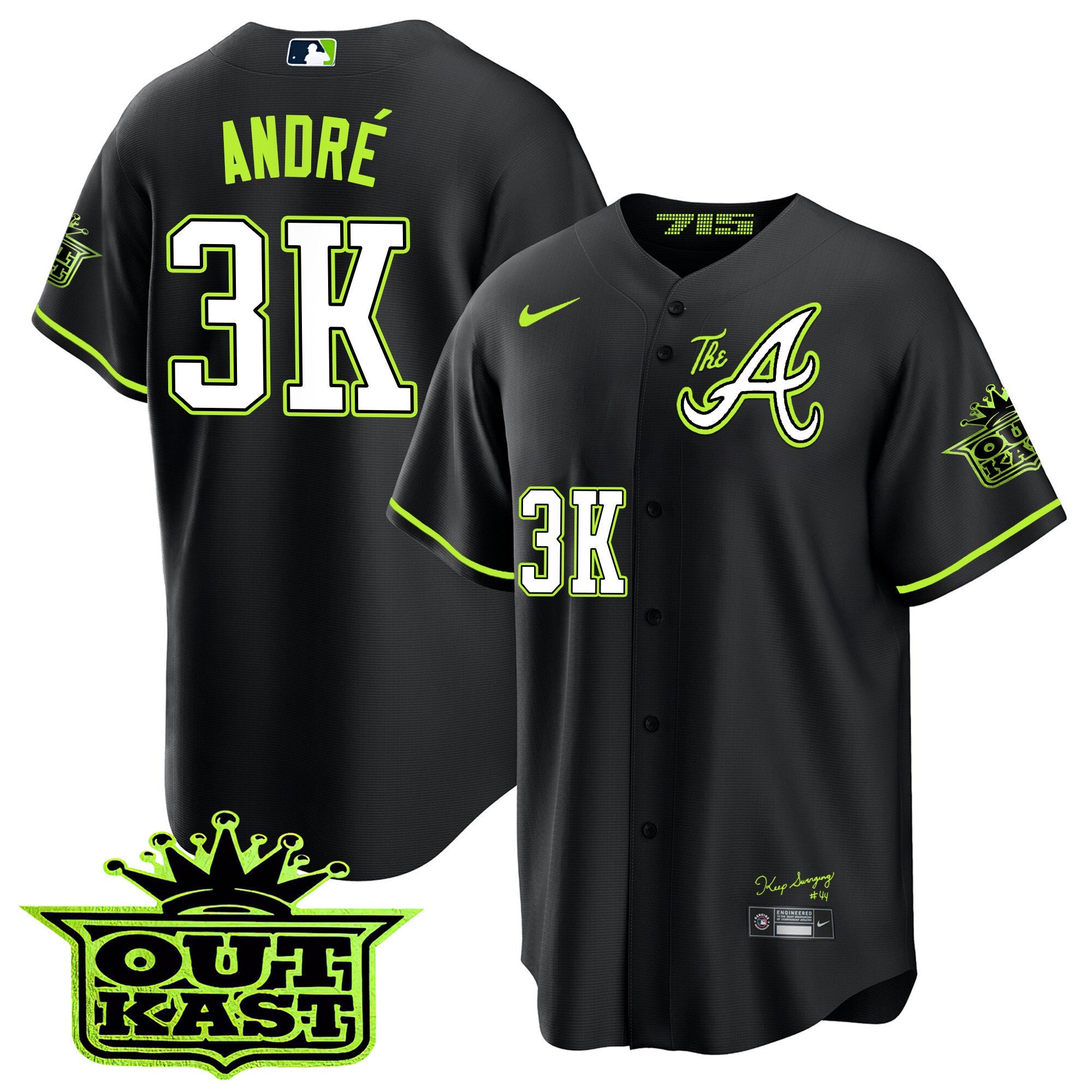 Men’s Atlanta Atliens The A Cool Base Jersey