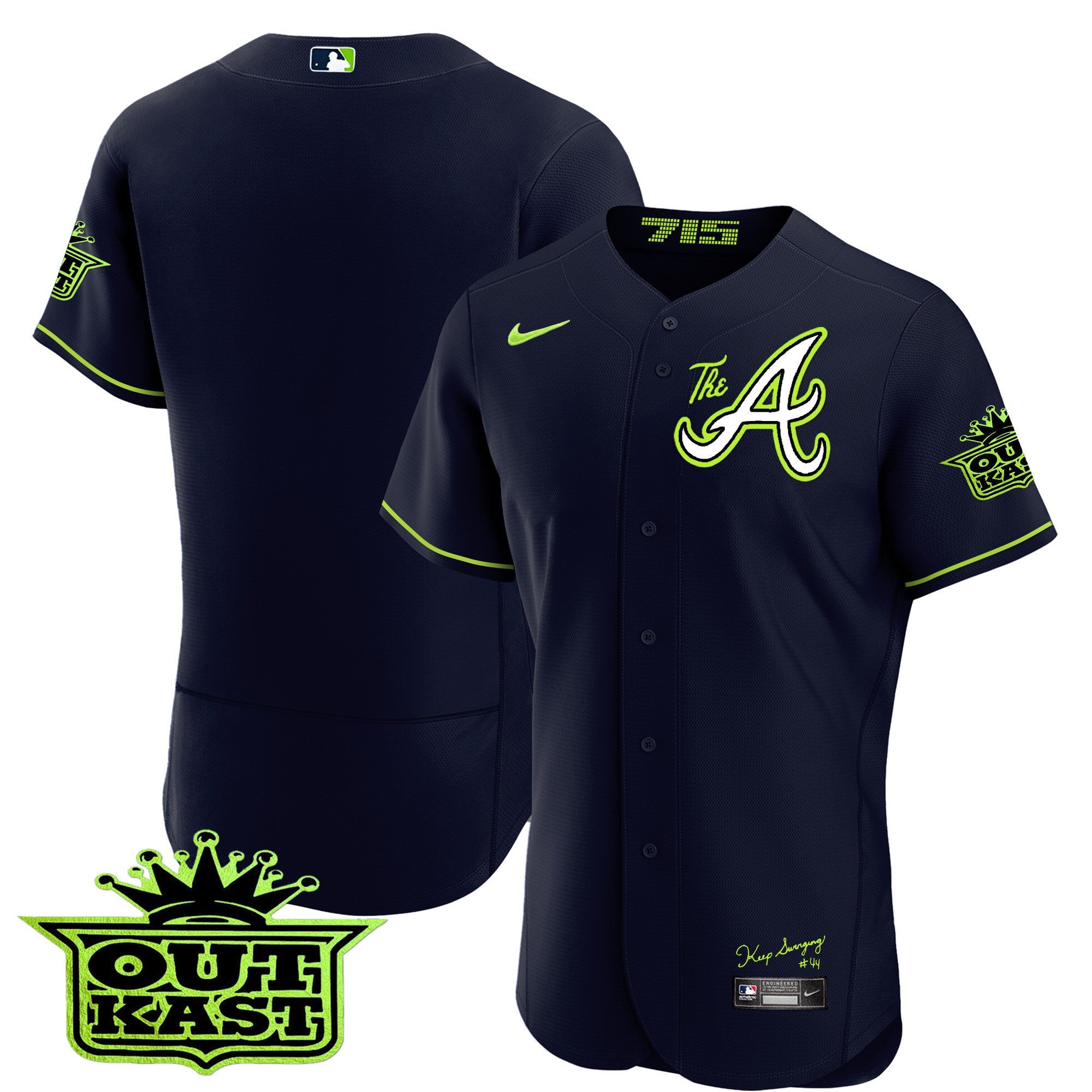 Men’s Atlanta Atliens The A Flex Base Jersey