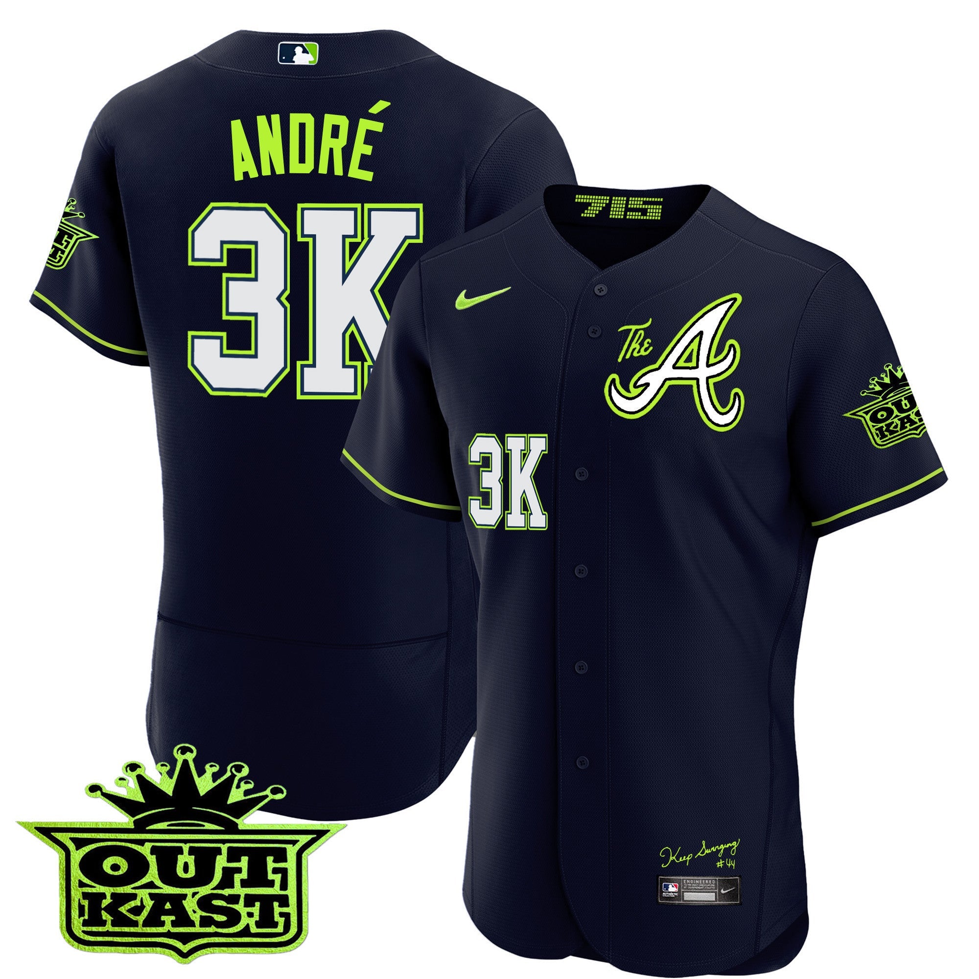 Men’s Atlanta Atliens The A Flex Base Jersey