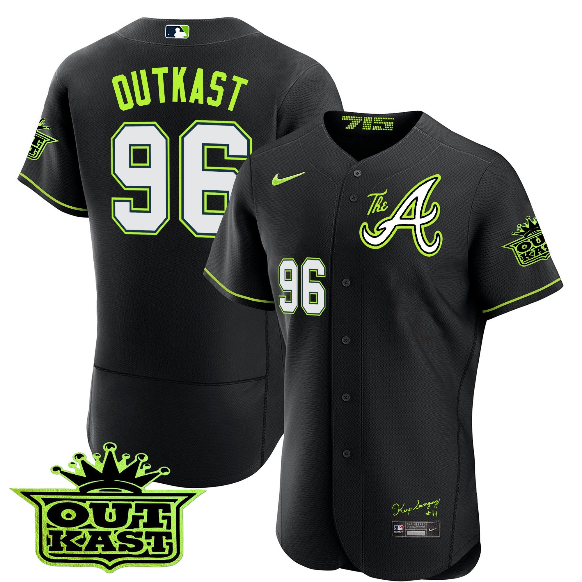 Men’s Atlanta Atliens The A Flex Base Jersey