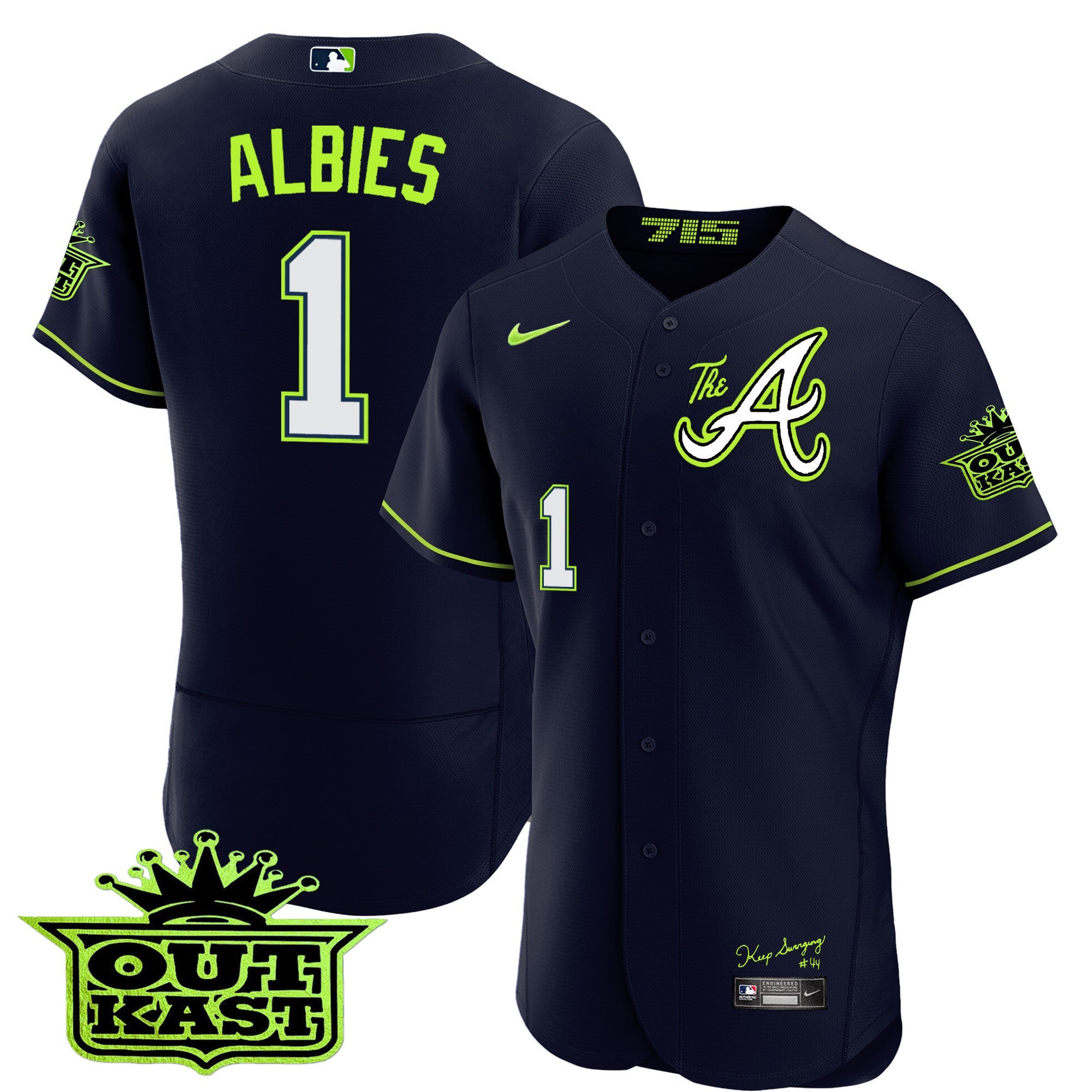 Men’s Atlanta Atliens The A Flex Base Jersey