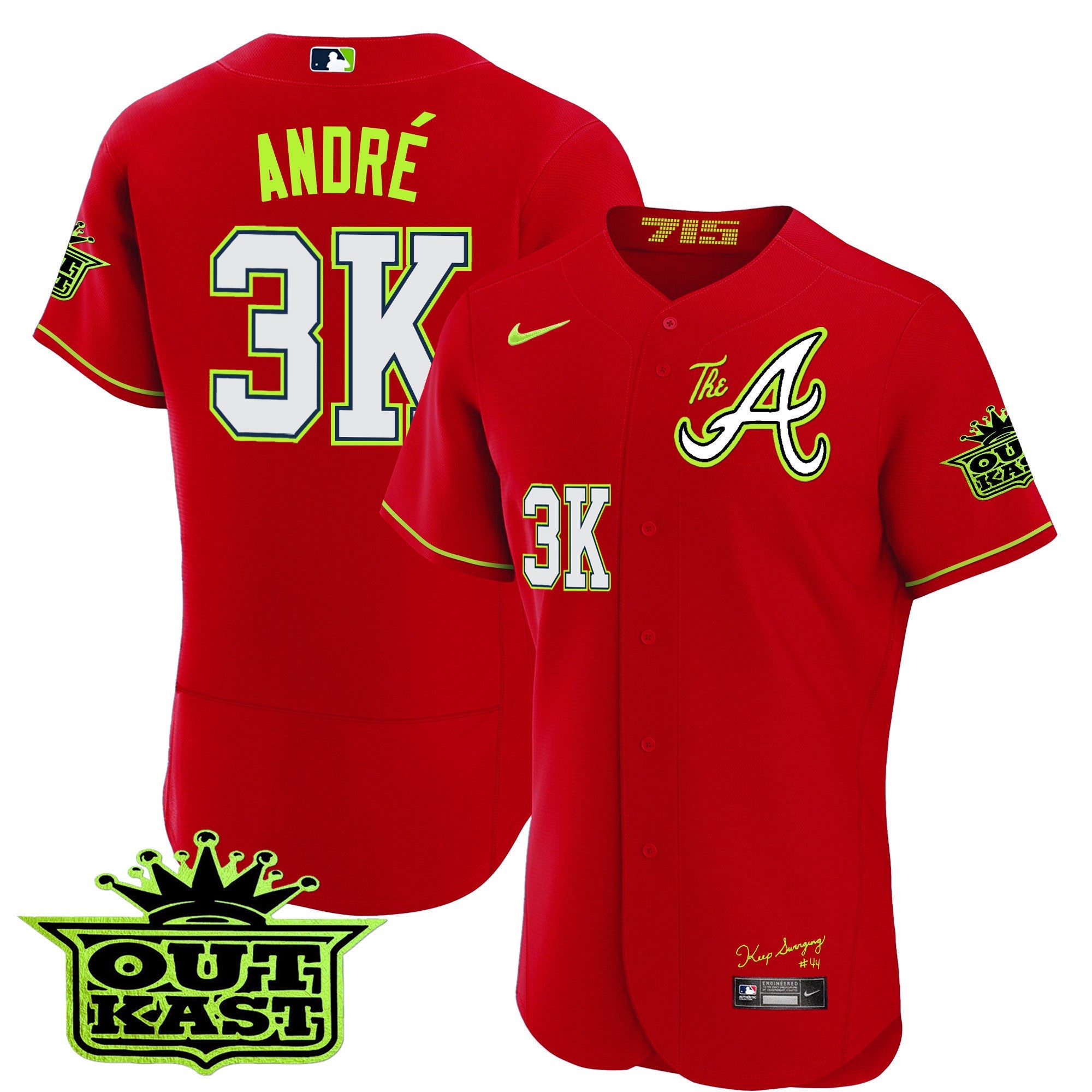 Men’s Atlanta Atliens The A Flex Base Jersey