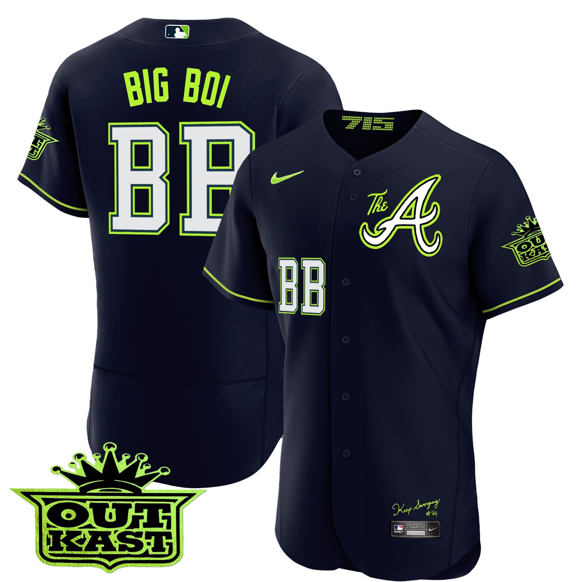 Men’s Atlanta Atliens The A Flex Base Jersey