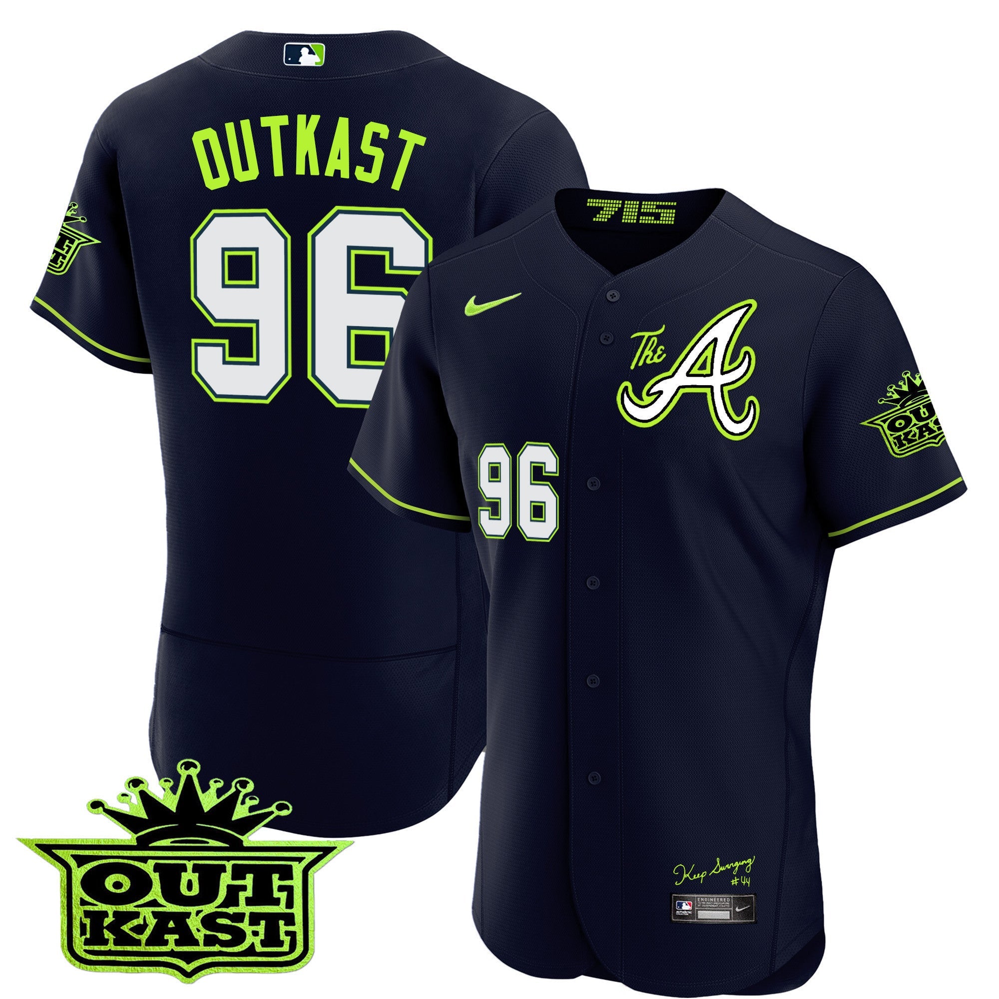 Men’s Atlanta Atliens The A Flex Base Jersey