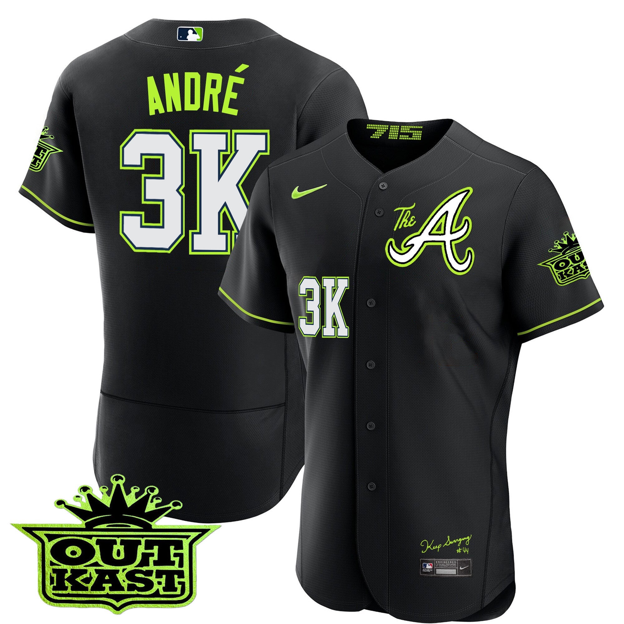 Men’s Atlanta Atliens The A Flex Base Jersey