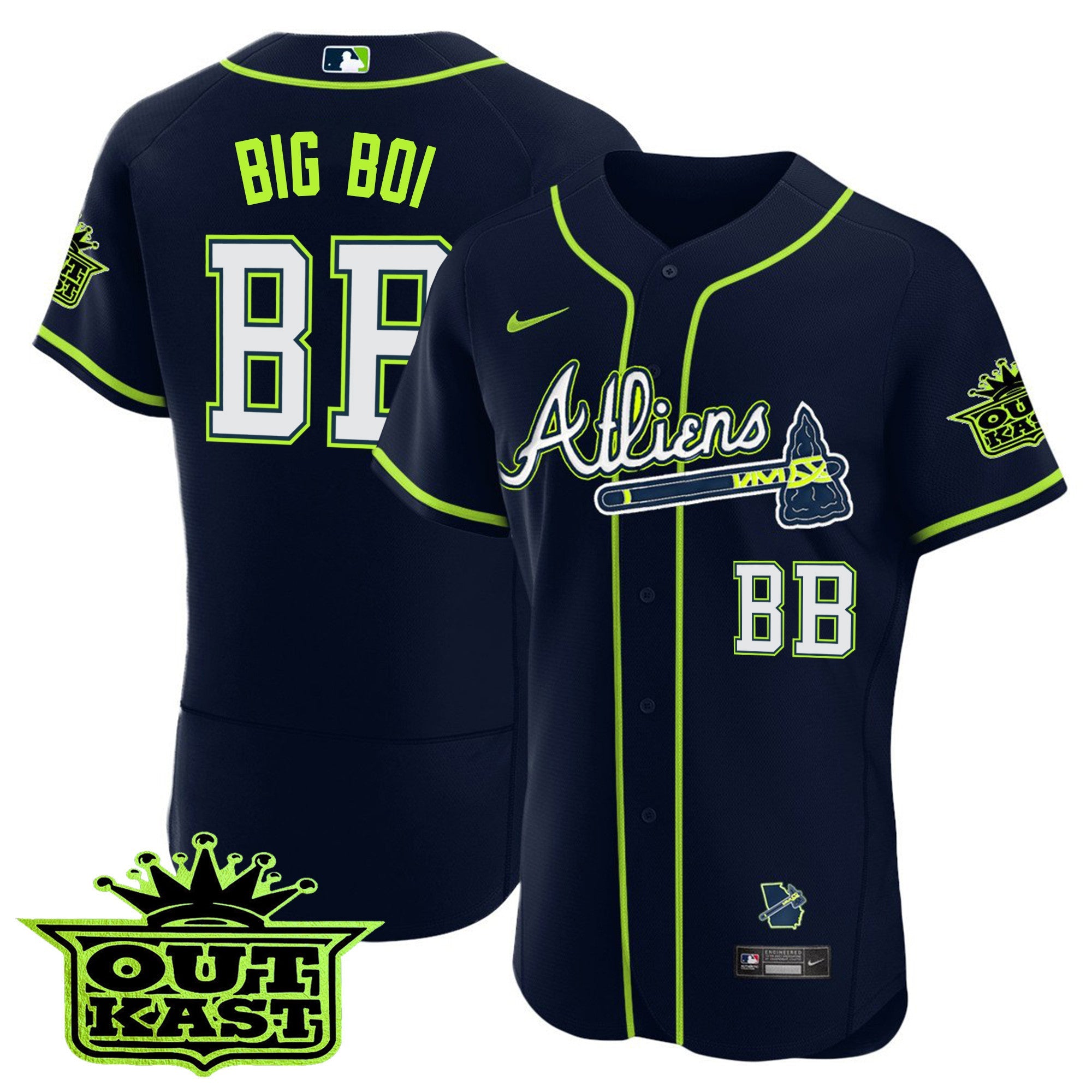 Youth’s Atlanta Atliens Flex Base Jersey